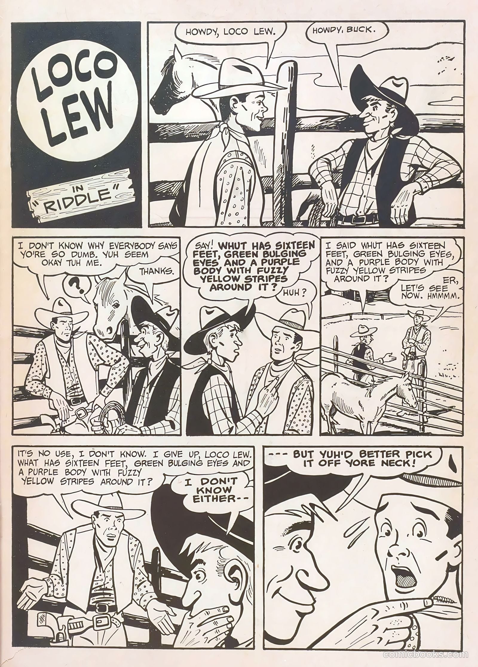 Gabby Hayes Western #6 (1949) — page 35 of 36