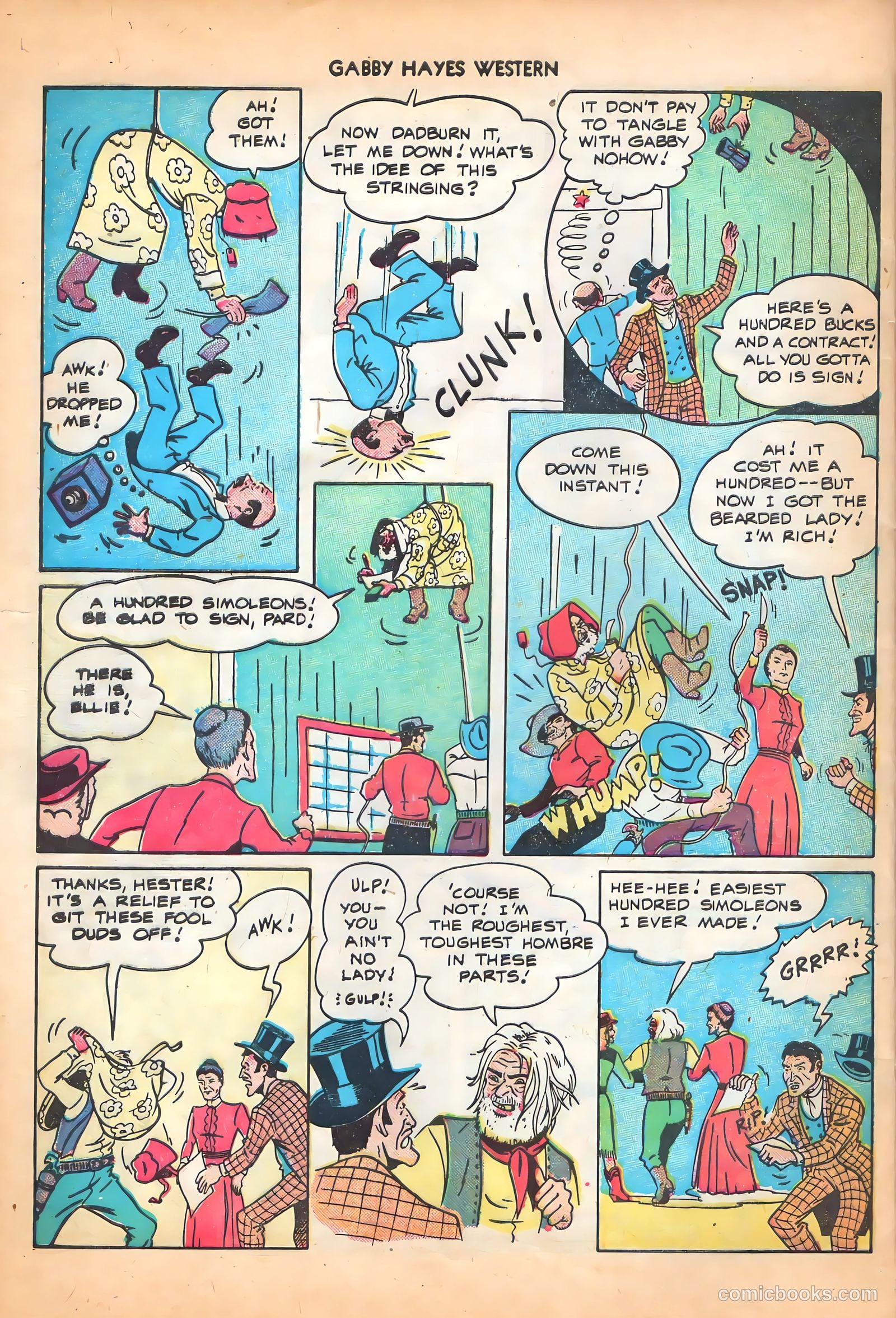 Gabby Hayes Western #7 (1949) — page 28 of 36