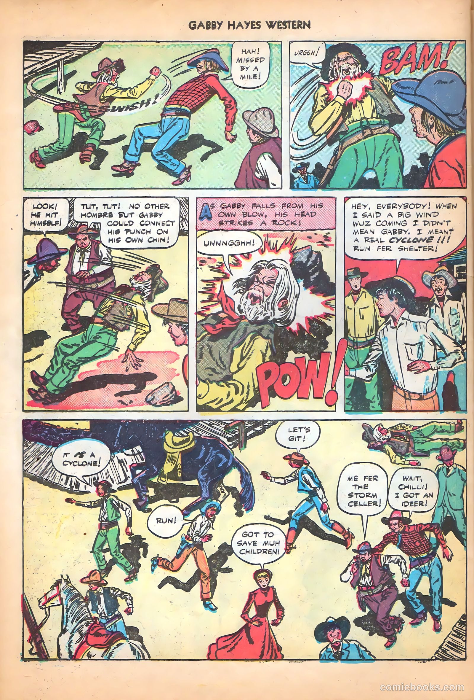 Gabby Hayes Western #7 (1949) — page 30 of 36