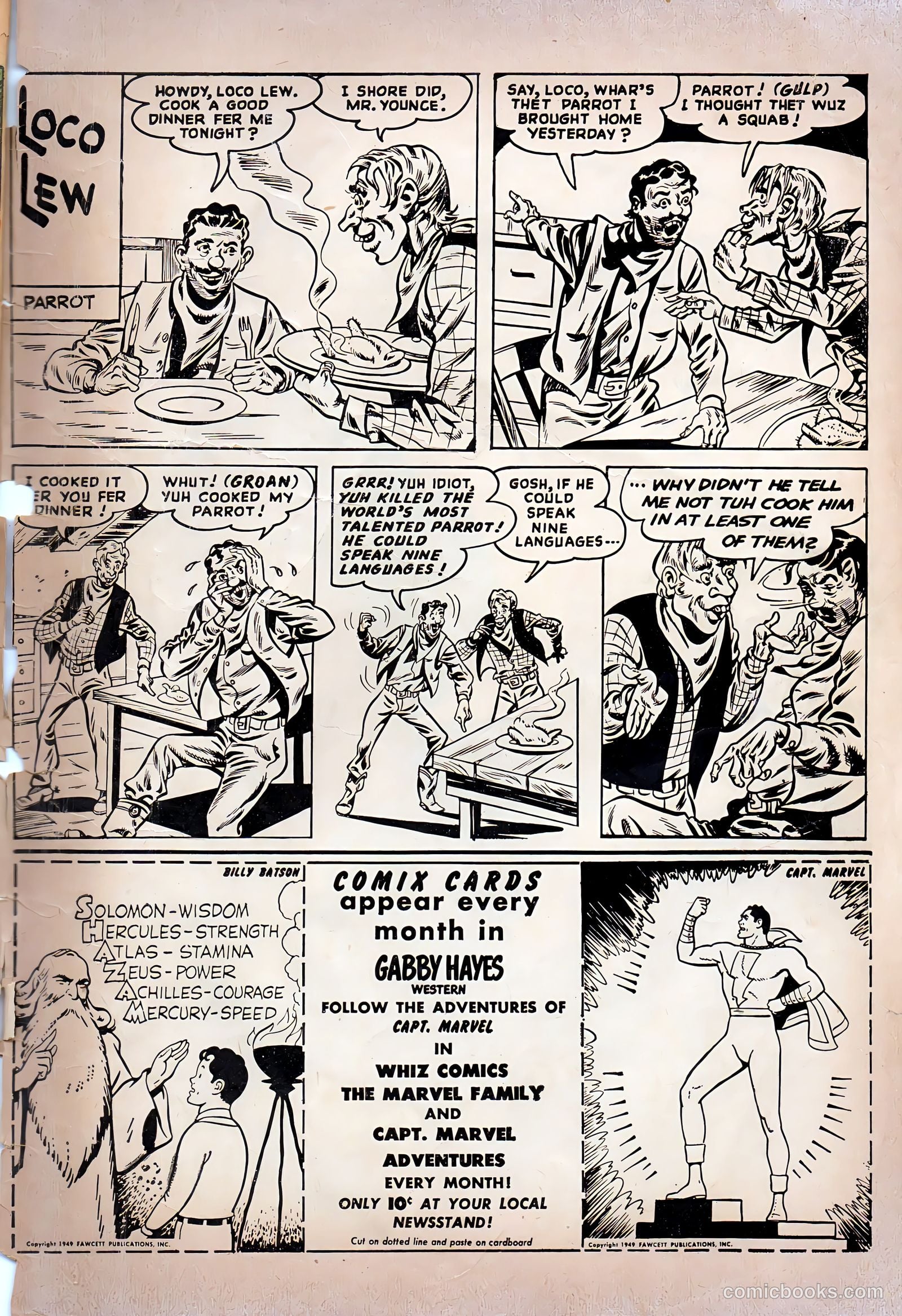 Gabby Hayes Western #7 (1949) — page 35 of 36