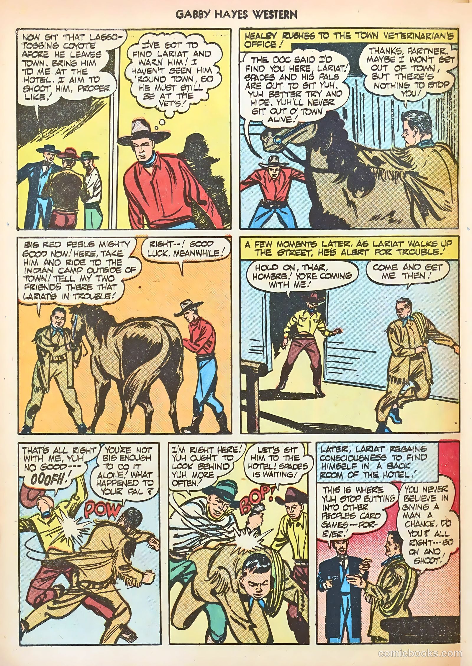 Gabby Hayes Western #8 (1949) — page 22 of 36