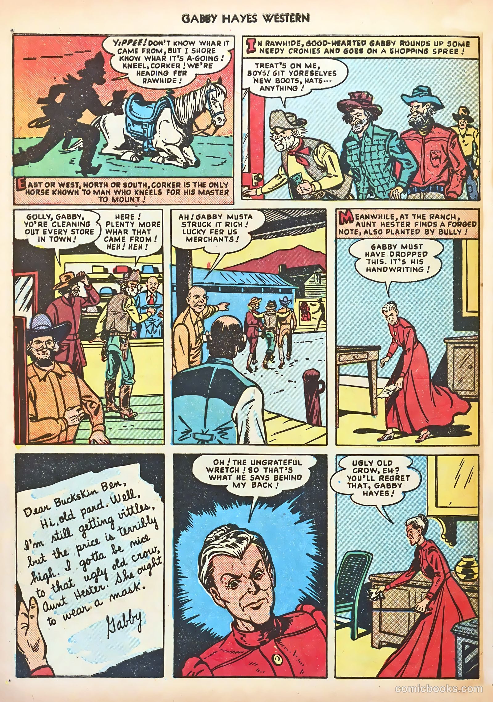 Gabby Hayes Western #8 (1949) — page 28 of 36