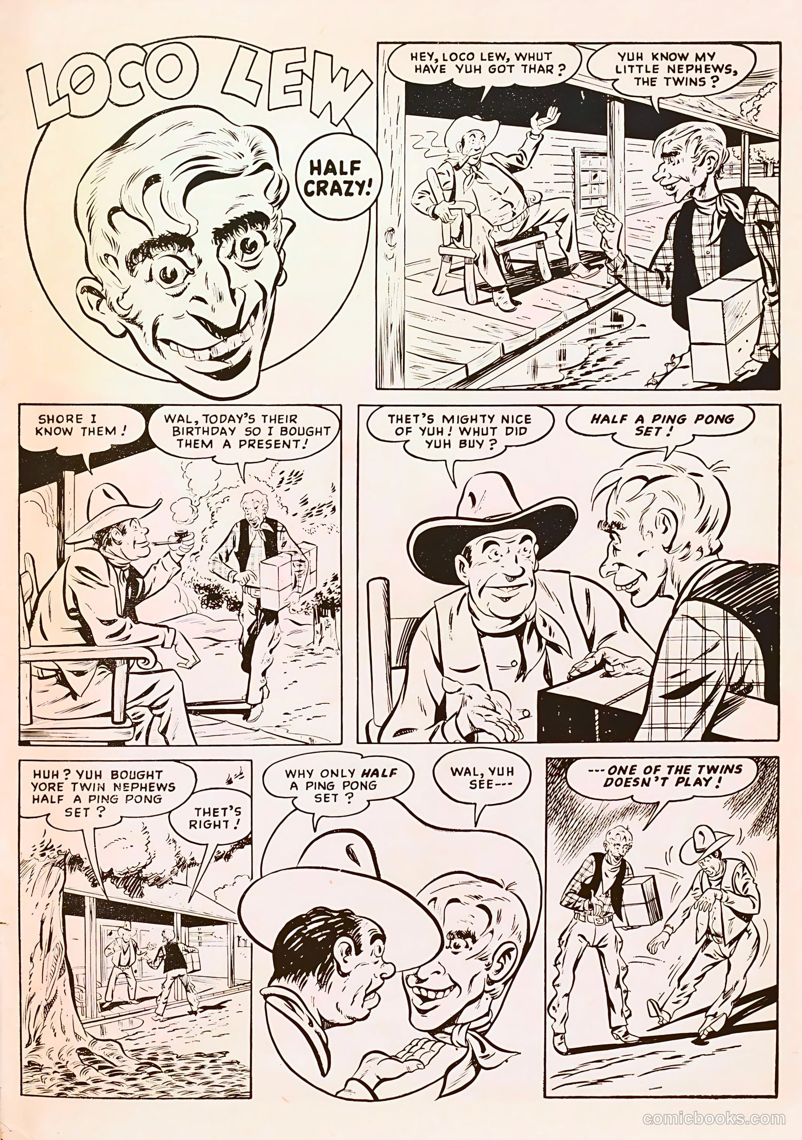 Gabby Hayes Western #8 (1949) — page 35 of 36