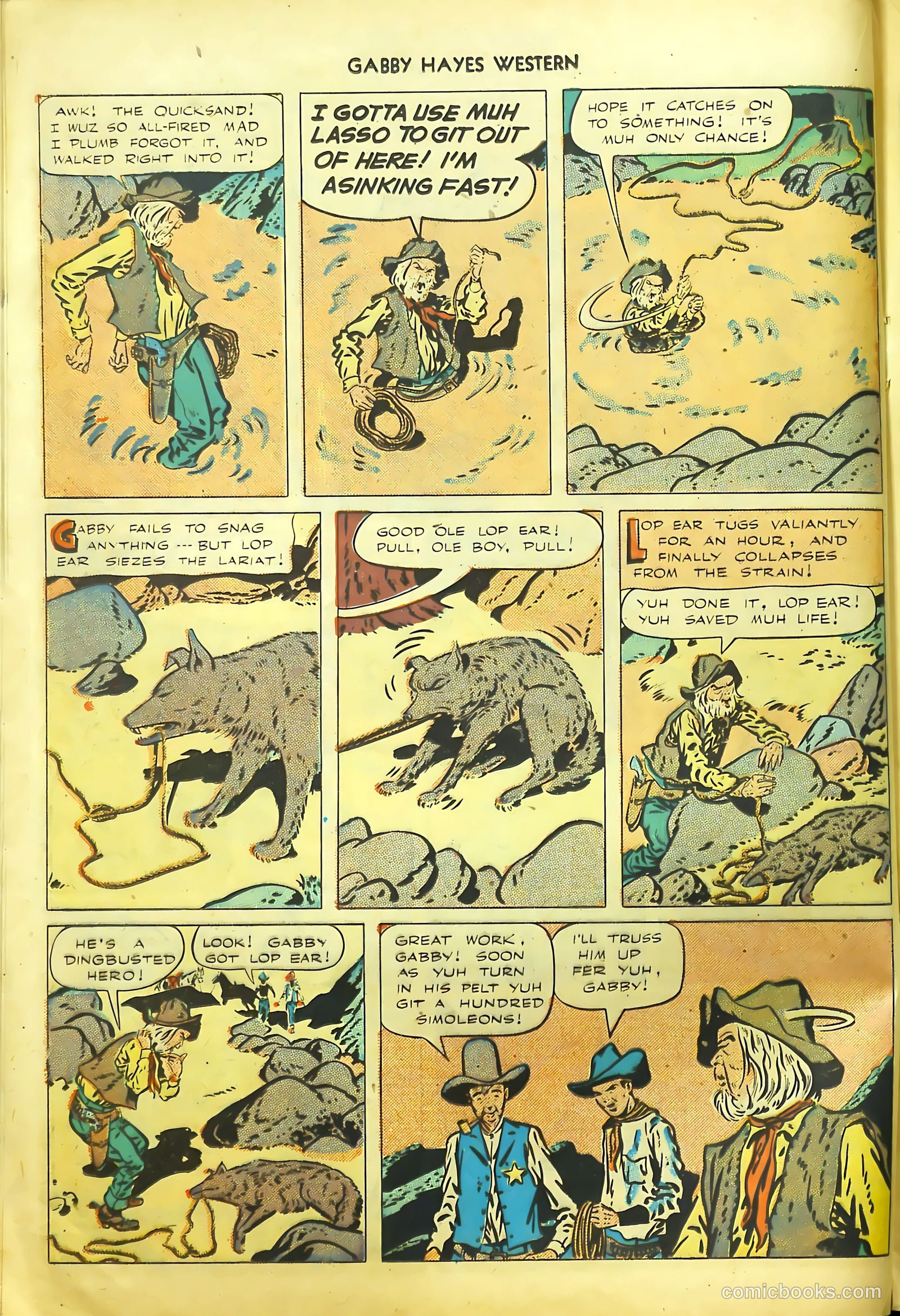 Gabby Hayes Western #9 (1949) — page 16 of 36