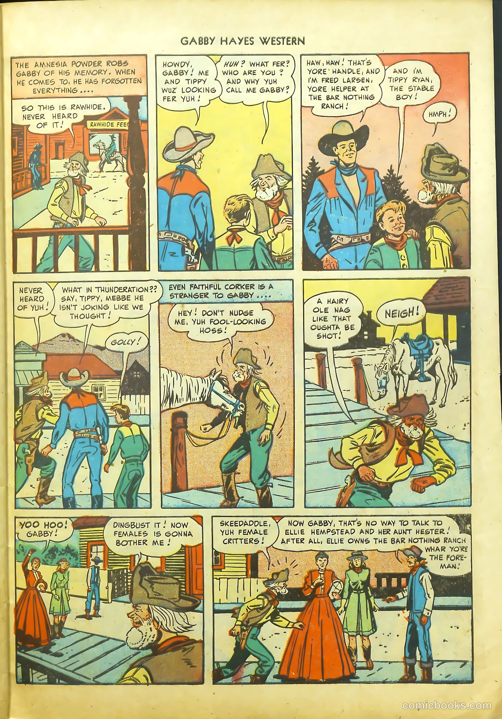 Gabby Hayes Western #9 (1949) — page 27 of 36
