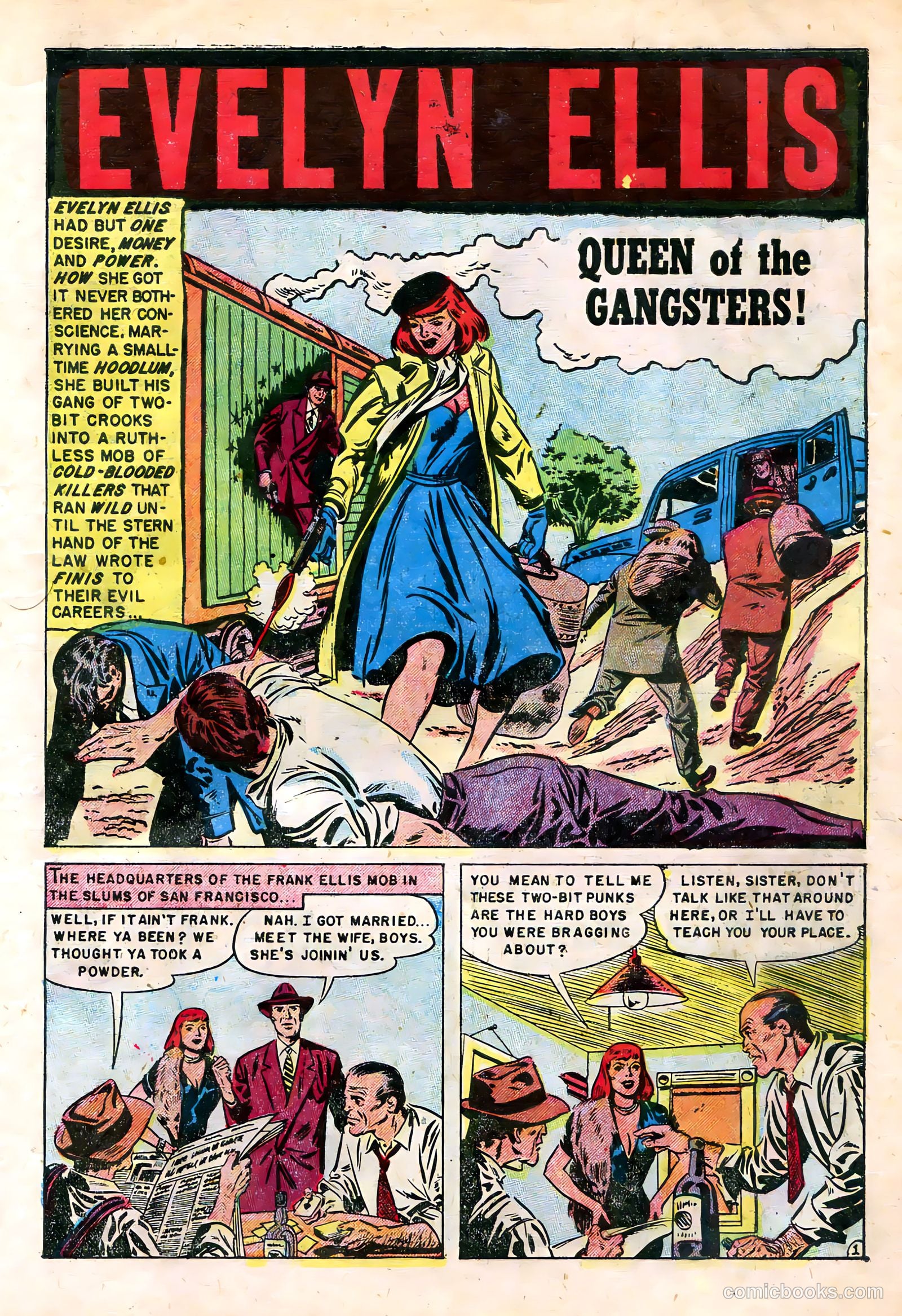 Gangsters and Gunmolls #1 (1951) — page 3 of 36