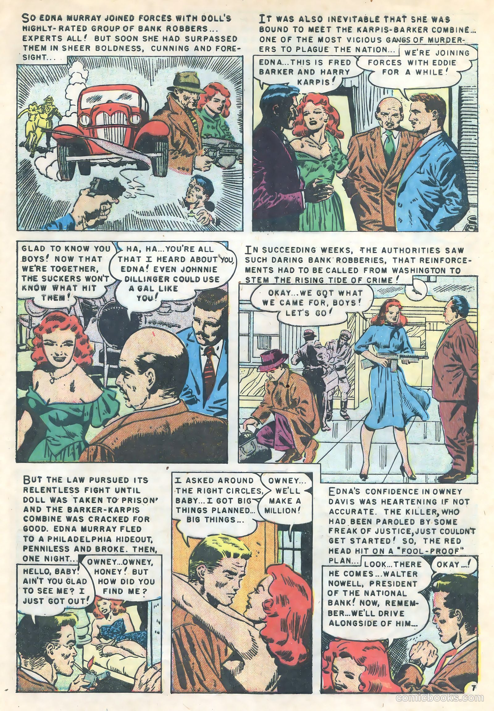 Gangsters and Gunmolls #2 (1951) — page 9 of 36
