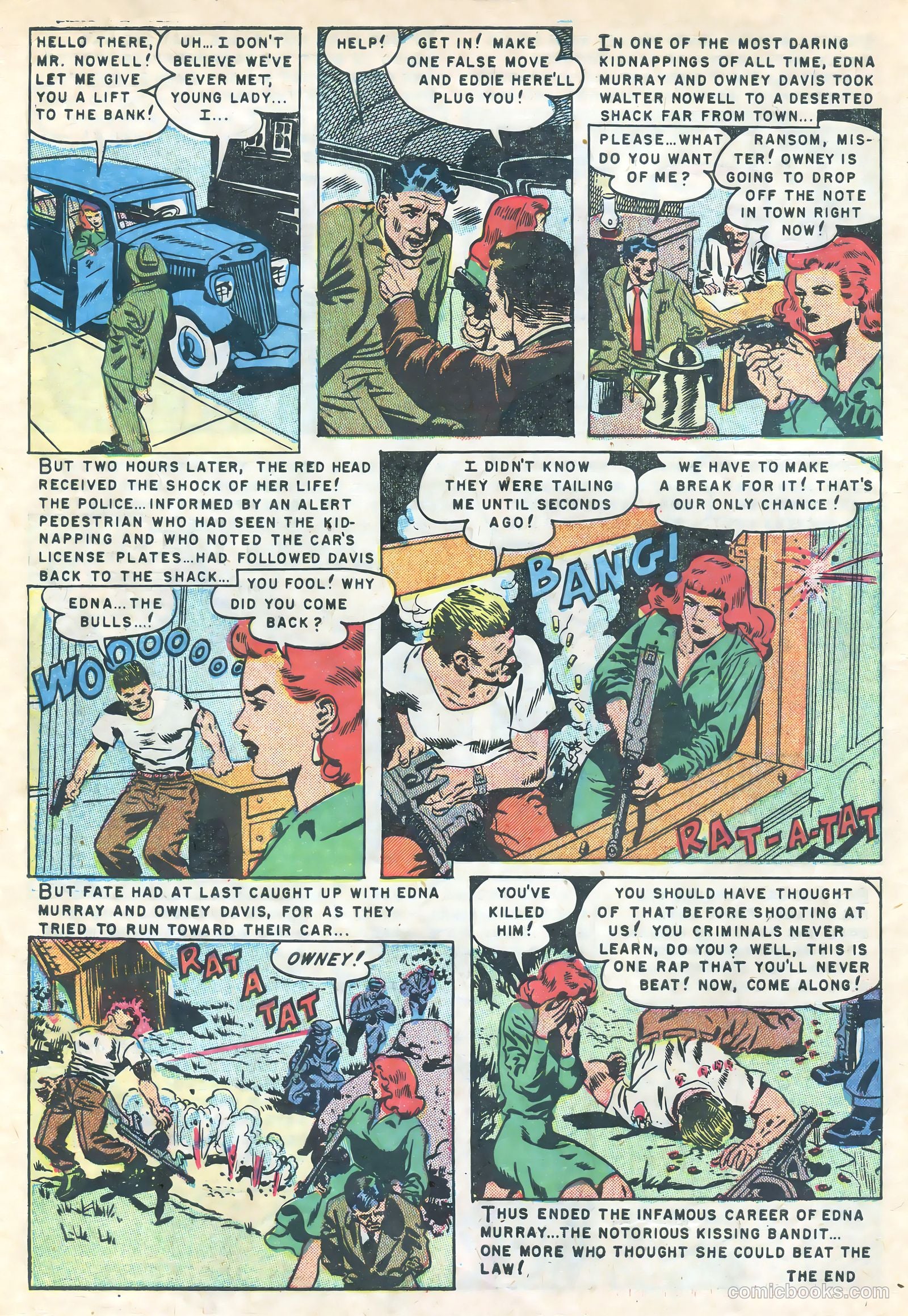 Gangsters and Gunmolls #2 (1951) — page 10 of 36