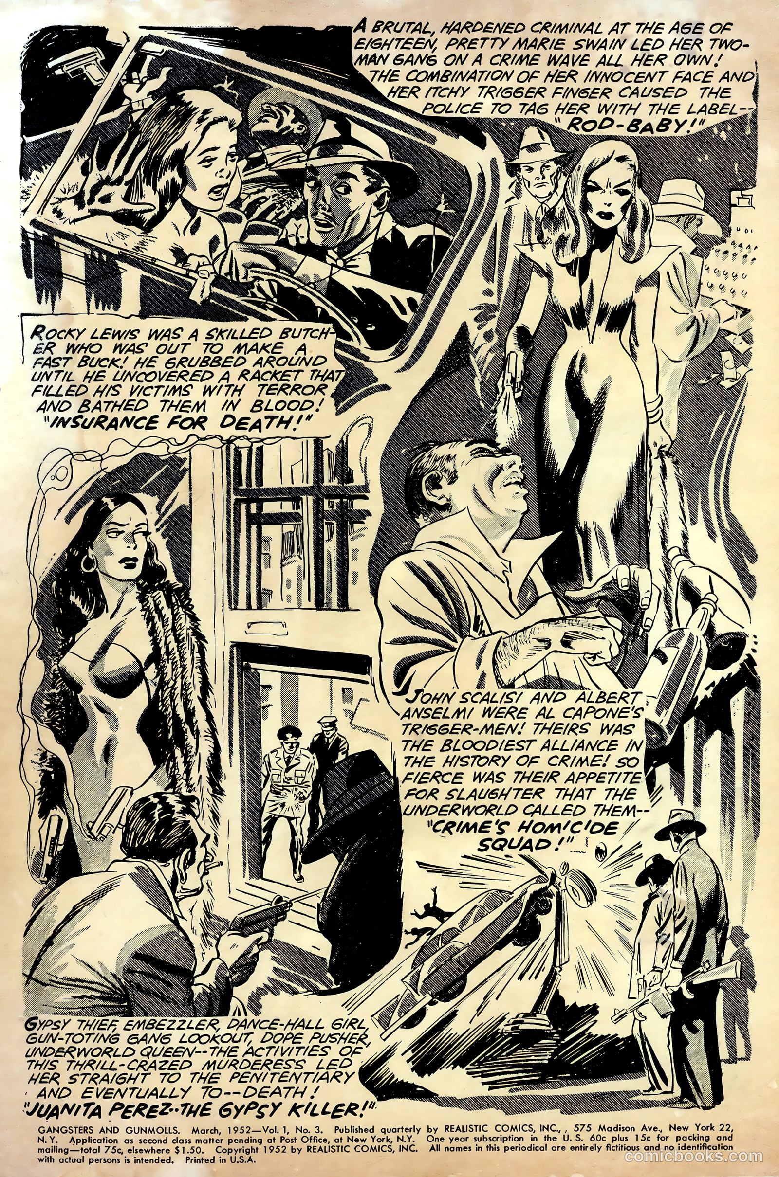 Gangsters and Gunmolls #3 (1952) — page 2 of 36