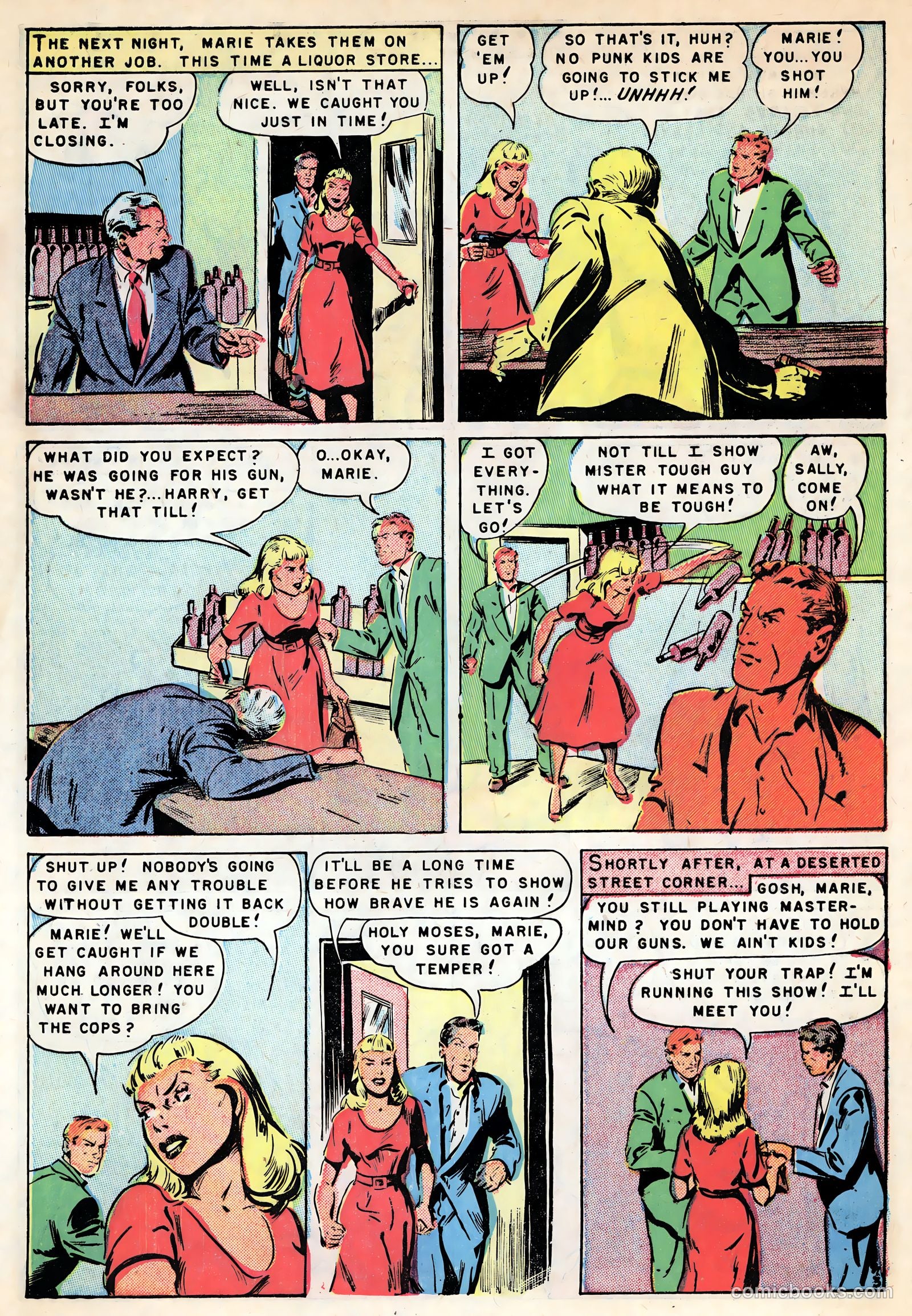 Gangsters and Gunmolls #3 (1952) — page 30 of 36