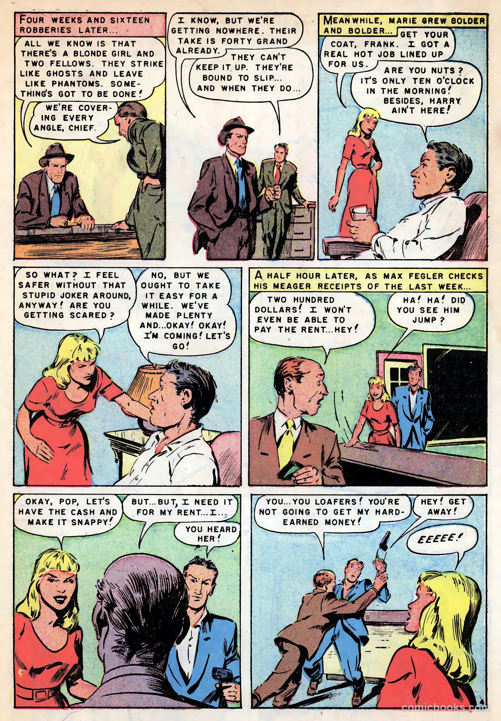Gangsters and Gunmolls #3 (1952) — page 31 of 36