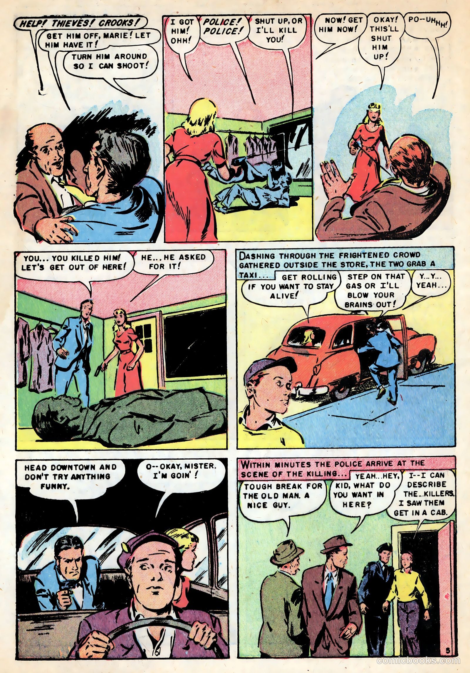 Gangsters and Gunmolls #3 (1952) — page 32 of 36