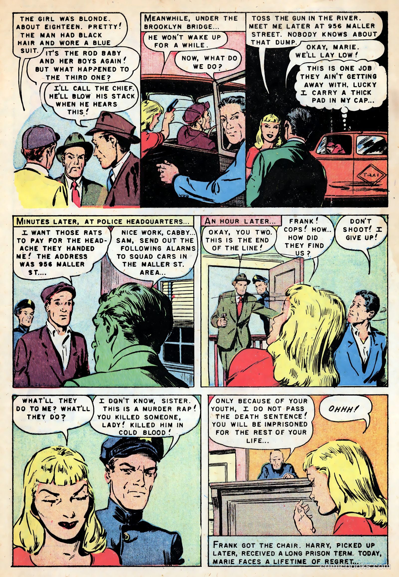 Gangsters and Gunmolls #3 (1952) — page 33 of 36