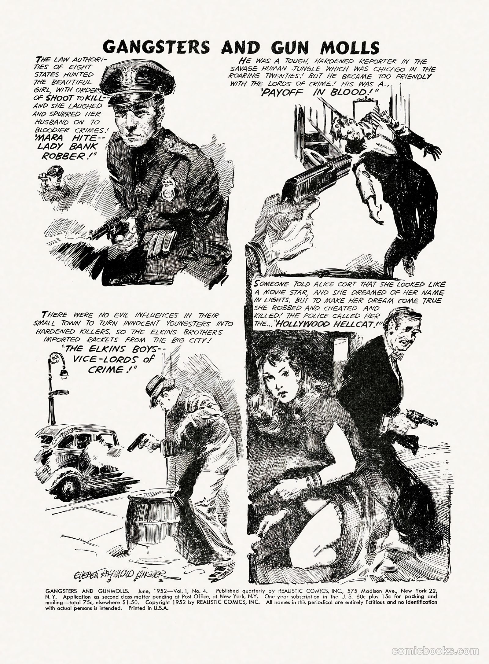 Gangsters and Gunmolls #4 (1952) — page 2 of 37
