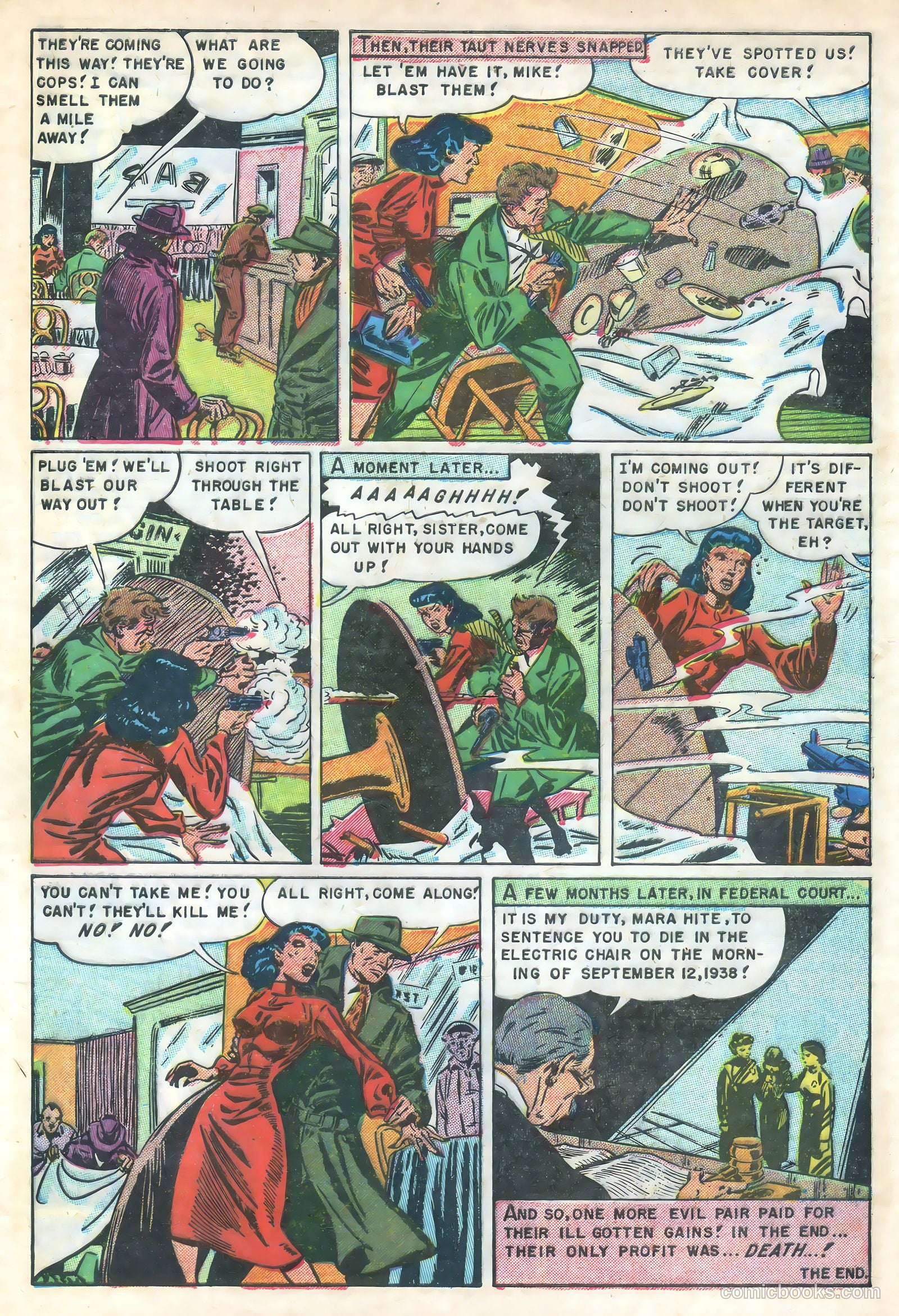 Gangsters and Gunmolls #4 (1952) — page 8 of 37