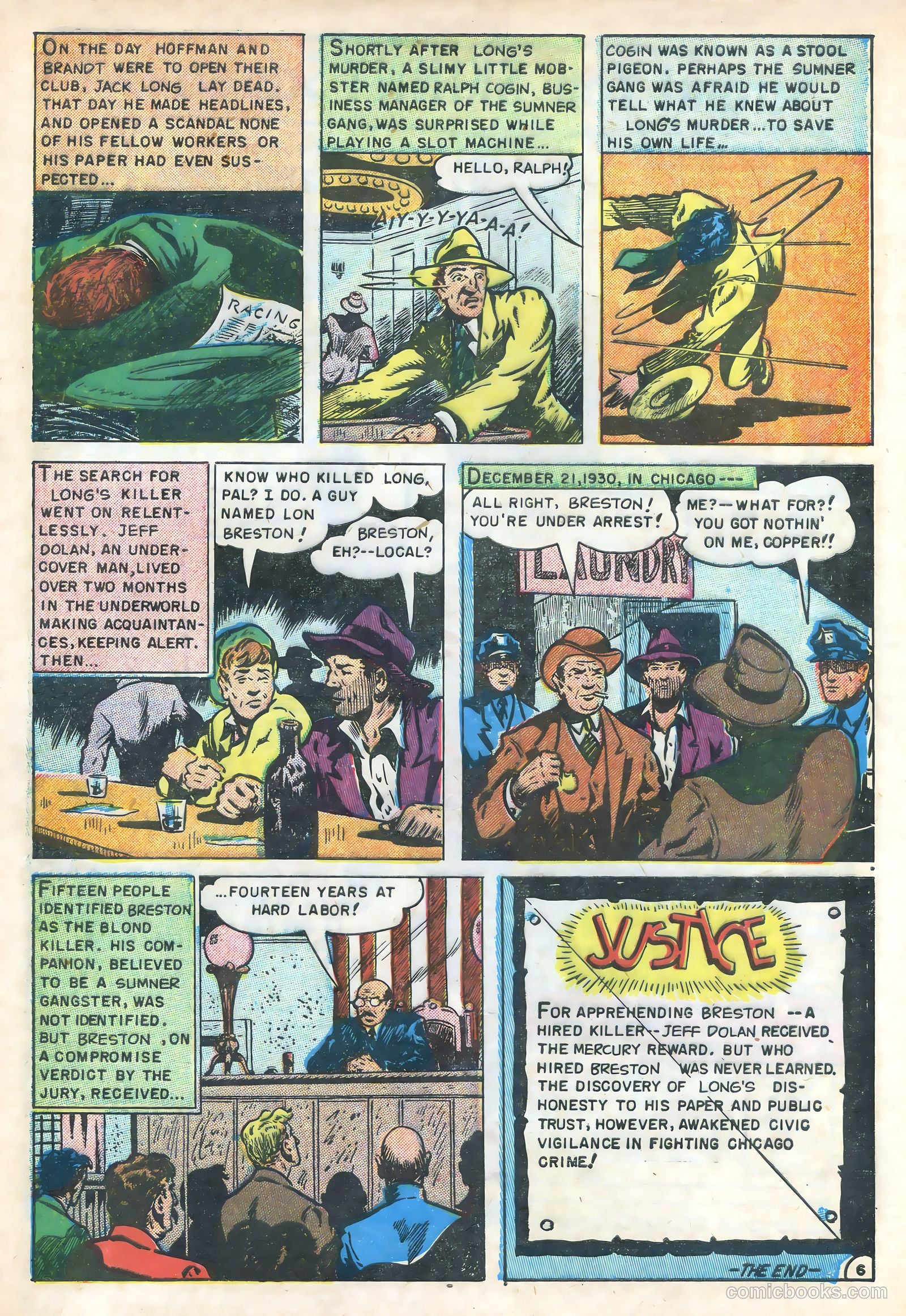 Gangsters and Gunmolls #4 (1952) — page 33 of 37