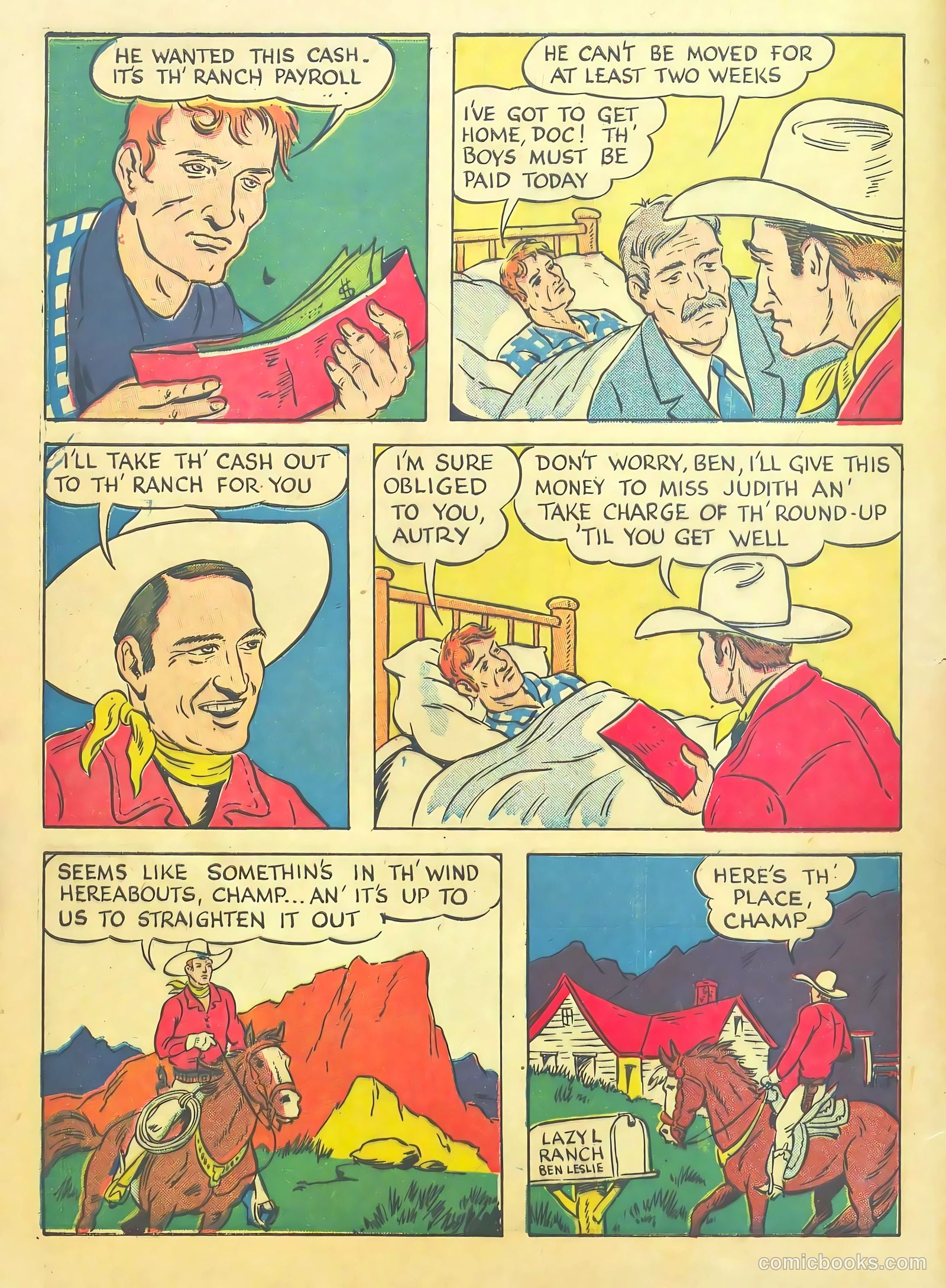 Gene Autry #6 (1943) — page 6 of 68