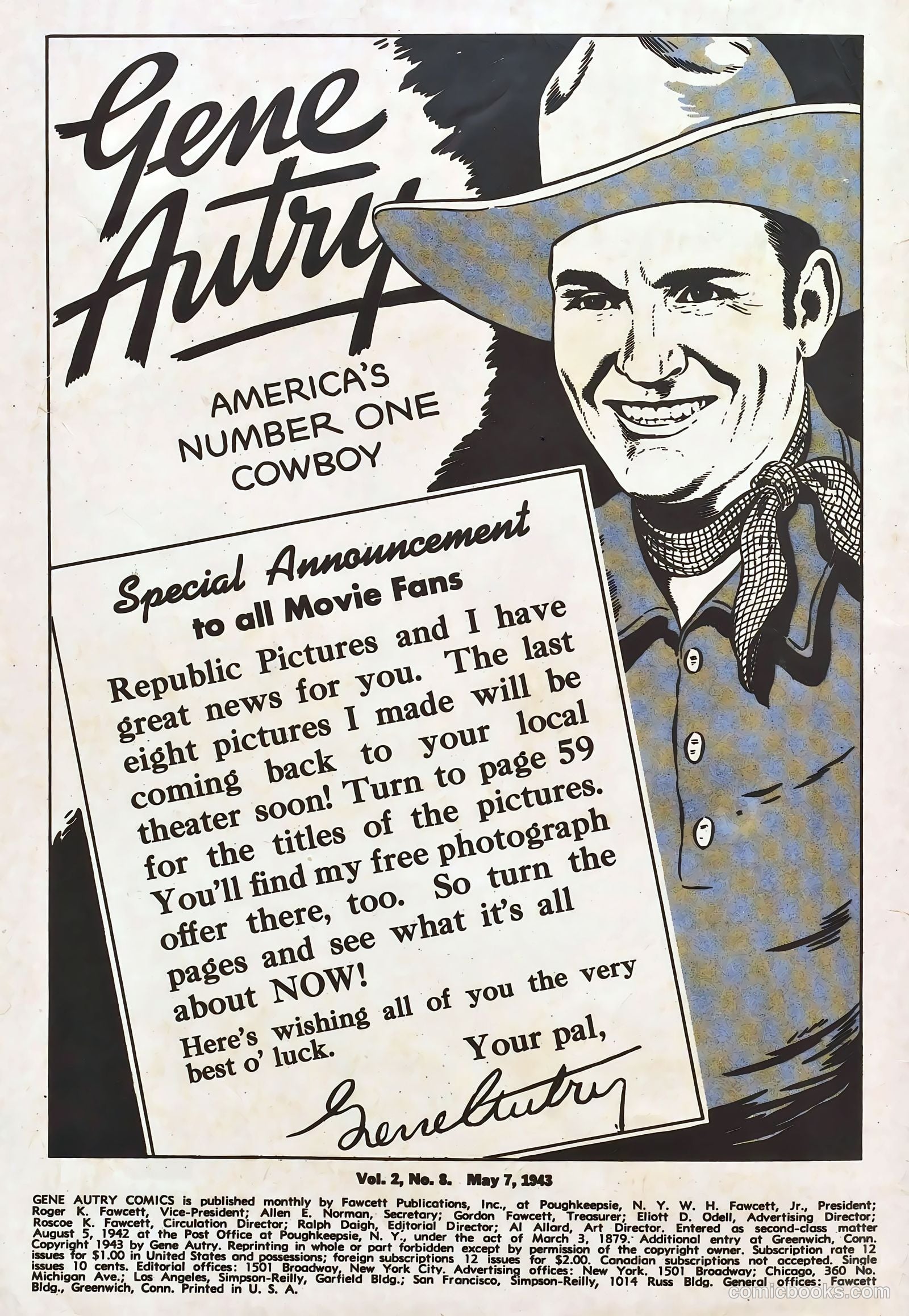 Gene Autry #8 (1943) — page 2 of 68
