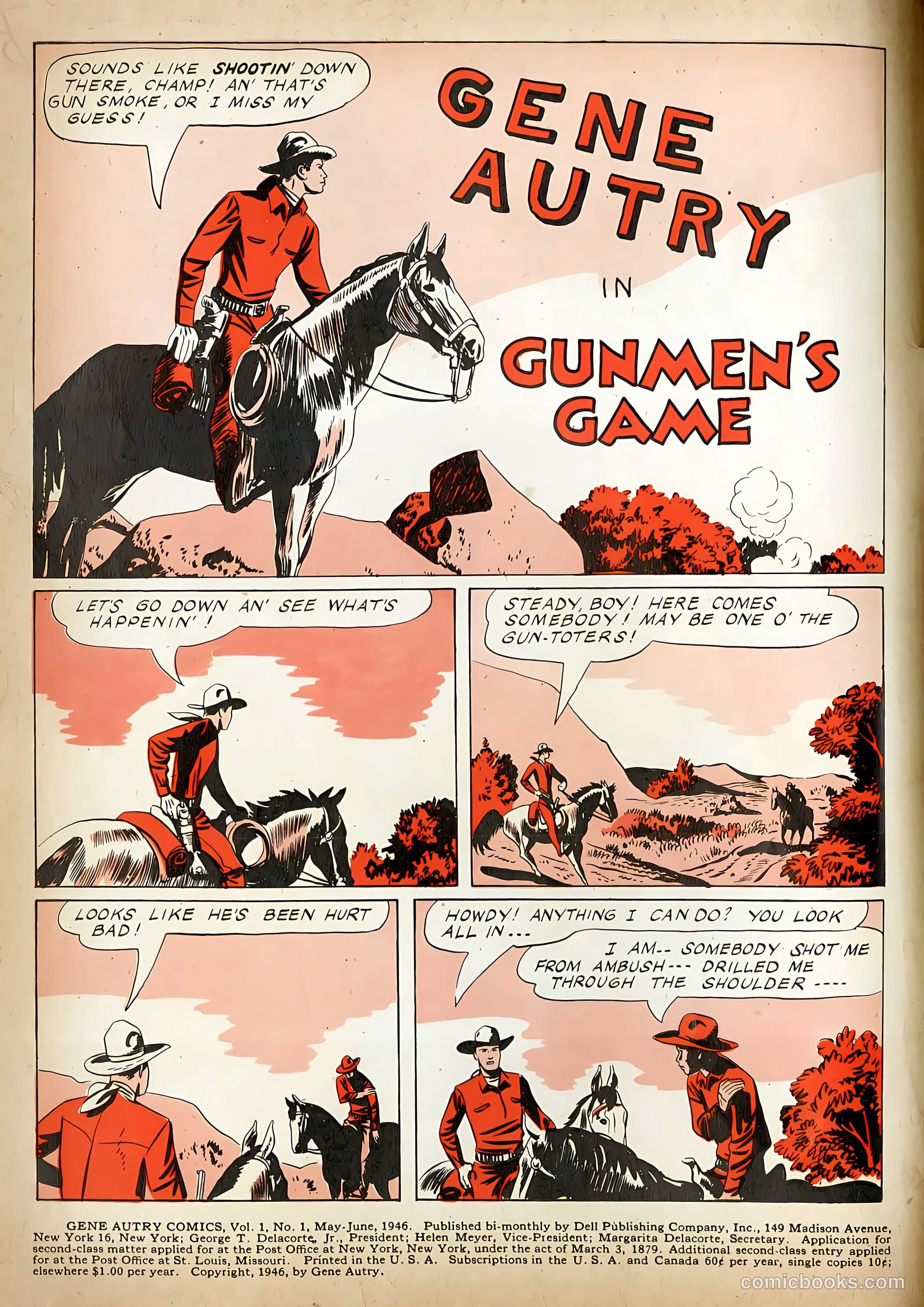 Gene Autry Comics #1 (1941) — page 2 of 52