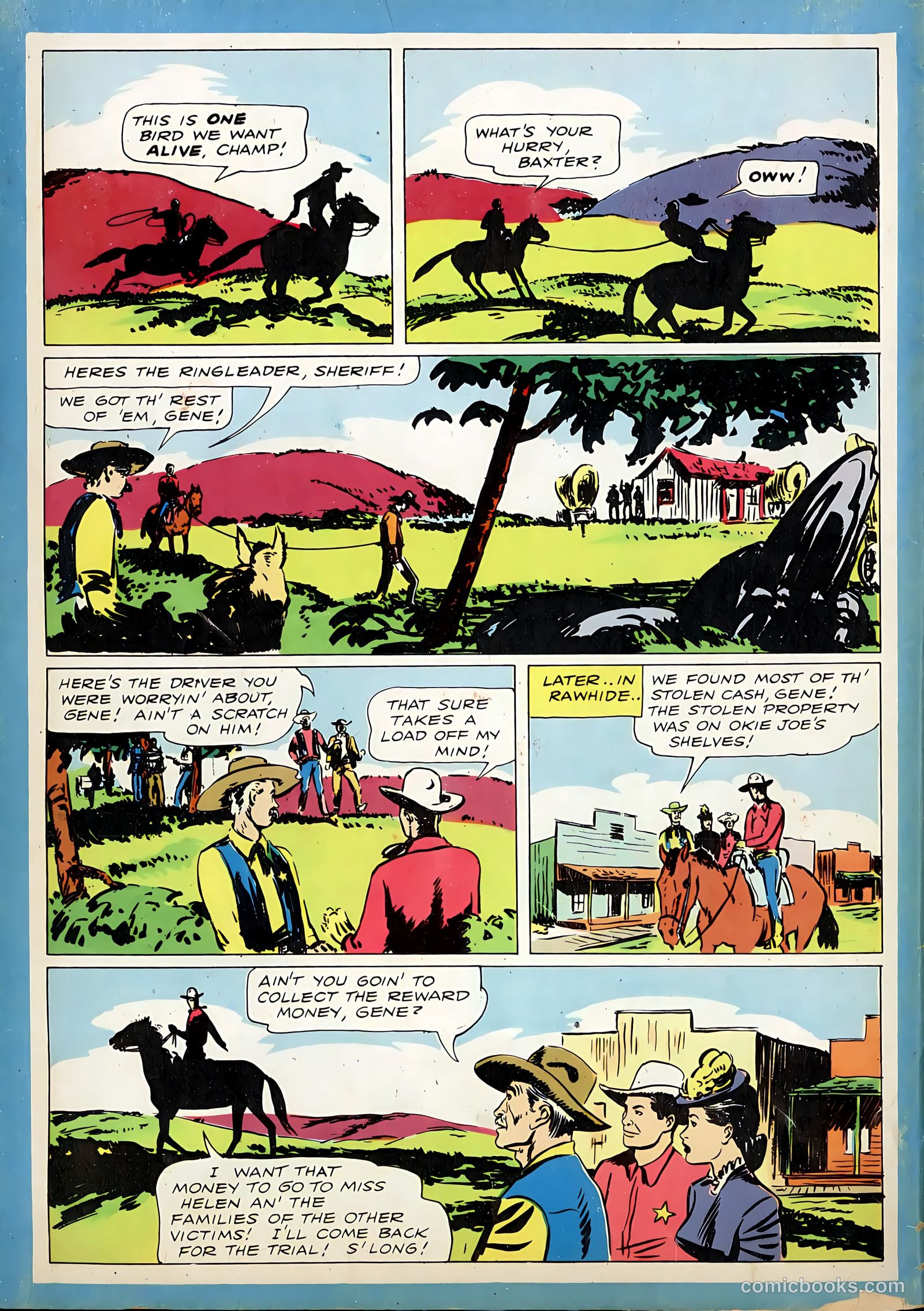 Gene Autry Comics #1 (1941) — page 52 of 52