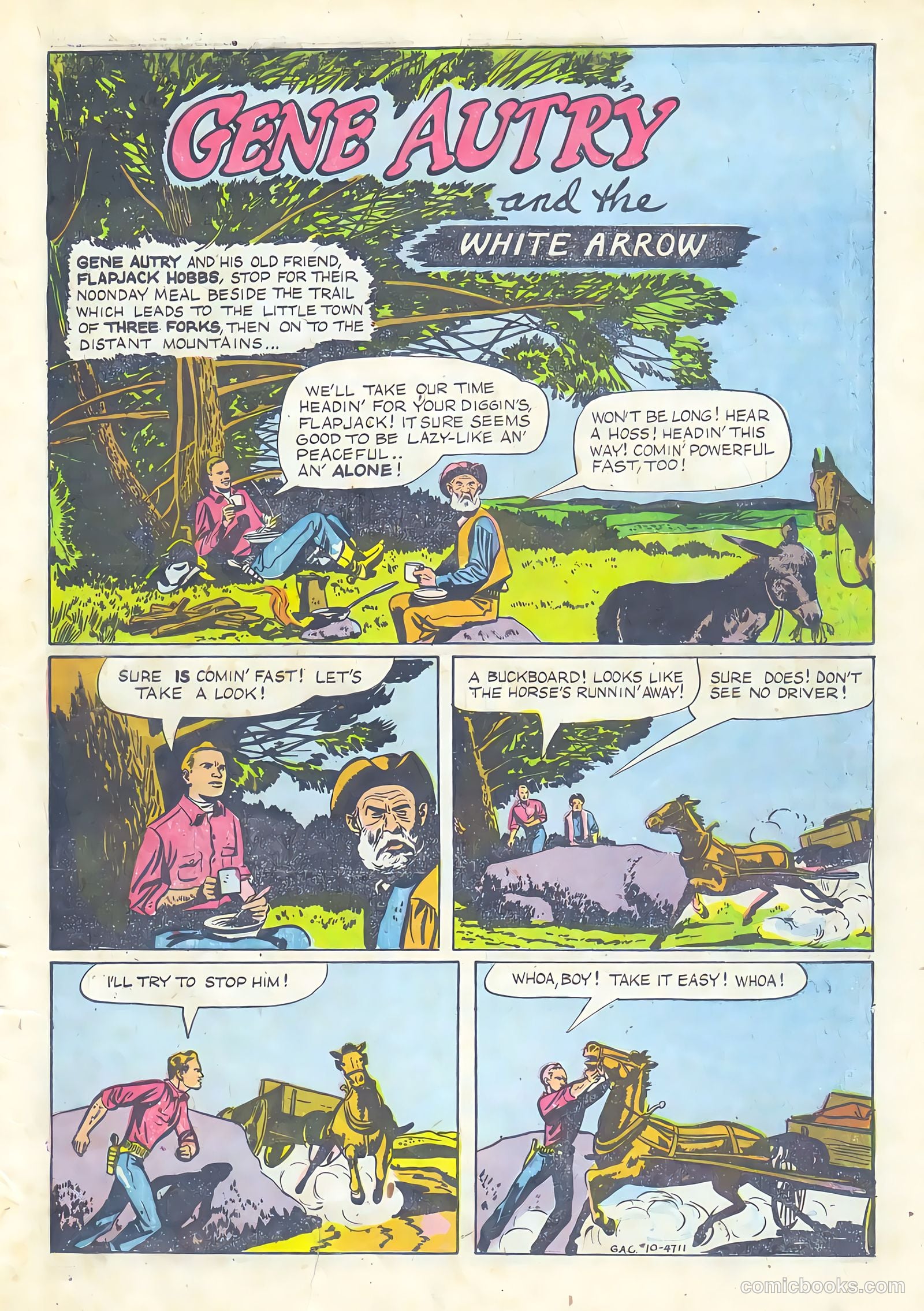 Gene Autry Comics #10 (1943) — page 3 of 36