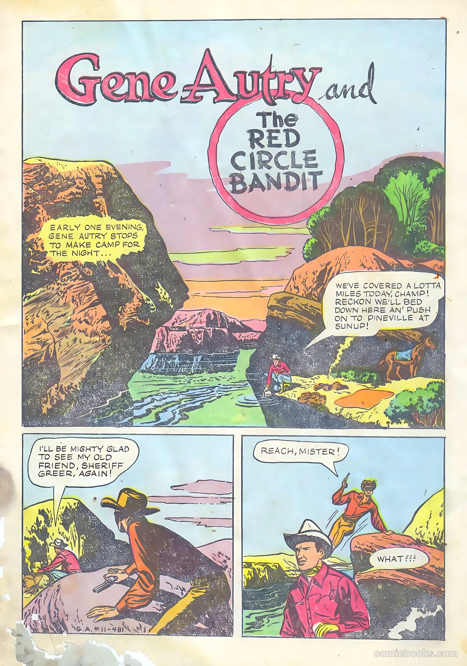 Gene Autry Comics #11 (1954) — page 3 of 36