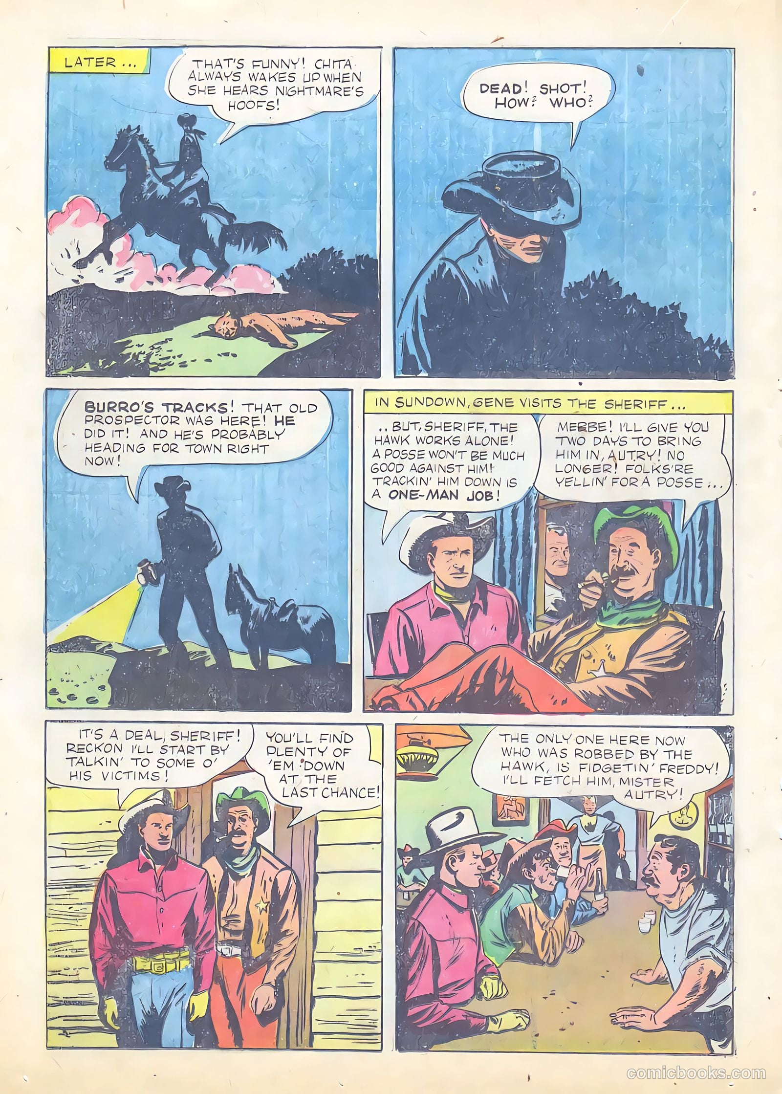 Gene Autry Comics #13 (1954) — page 20 of 36