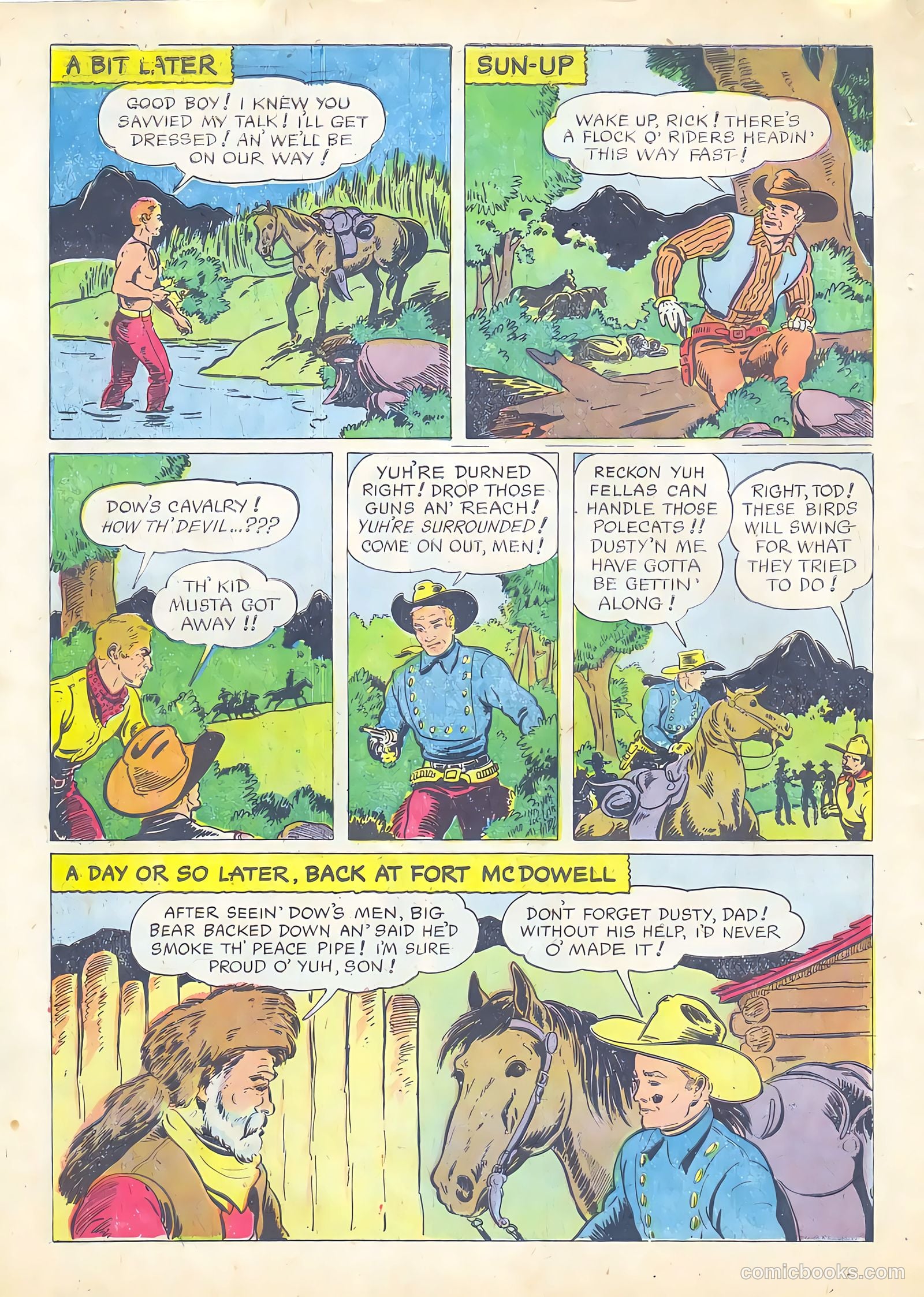 Gene Autry Comics #13 (1954) — page 34 of 36