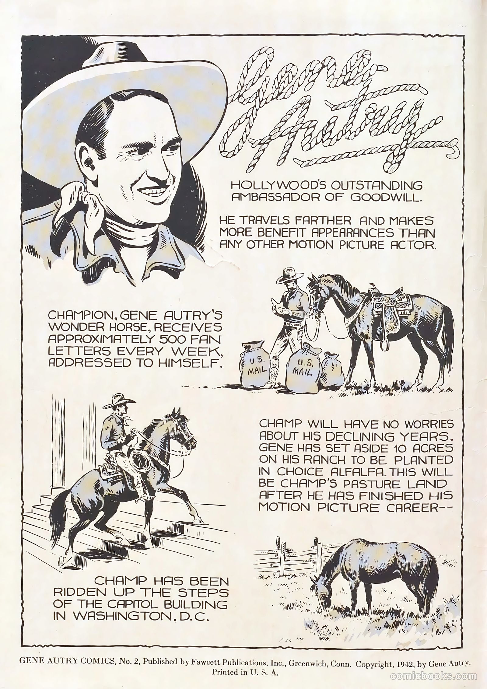 Gene Autry Comics #2 (1942) — page 2 of 68
