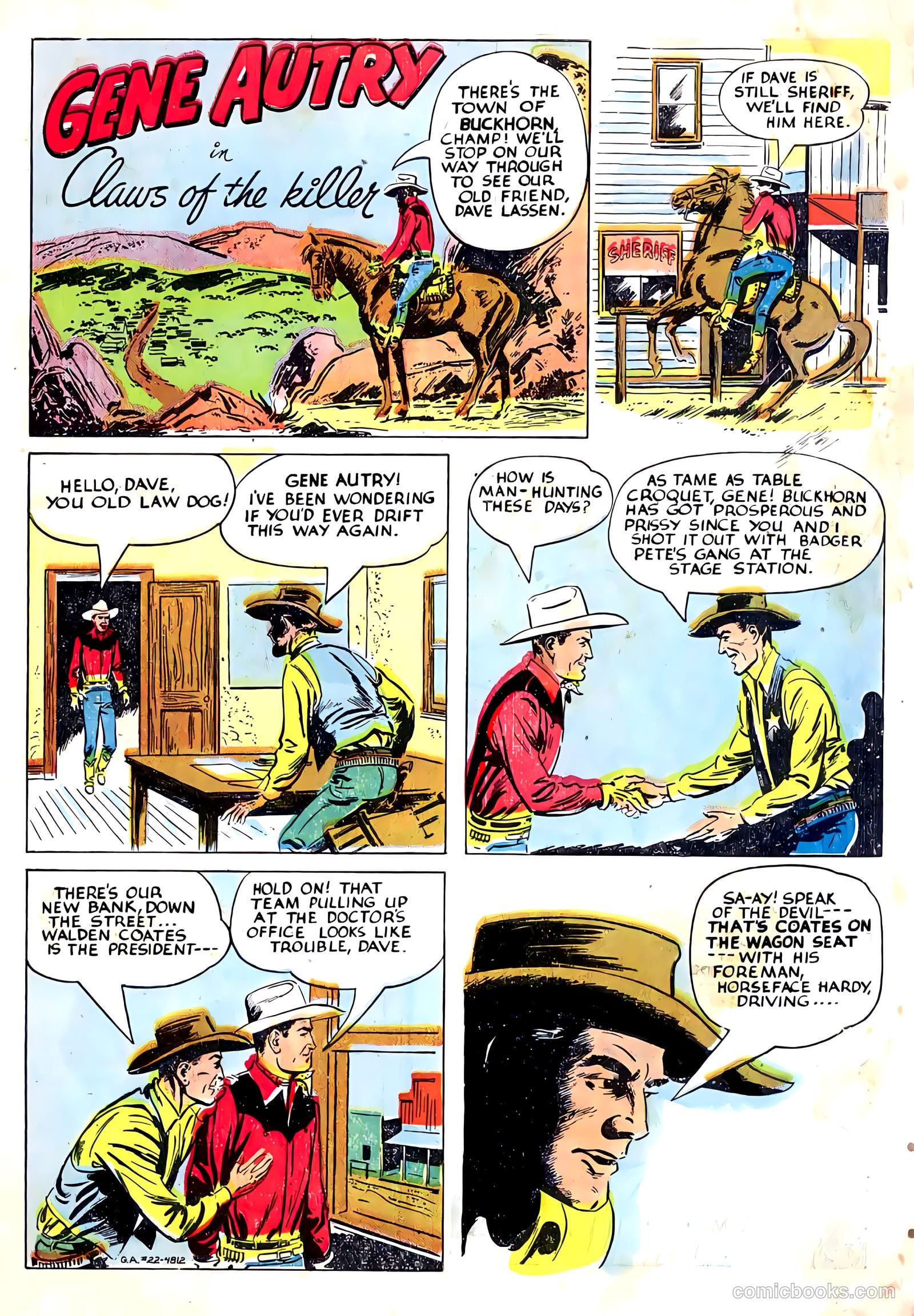 Gene Autry Comics #22 (1948) — page 3 of 36