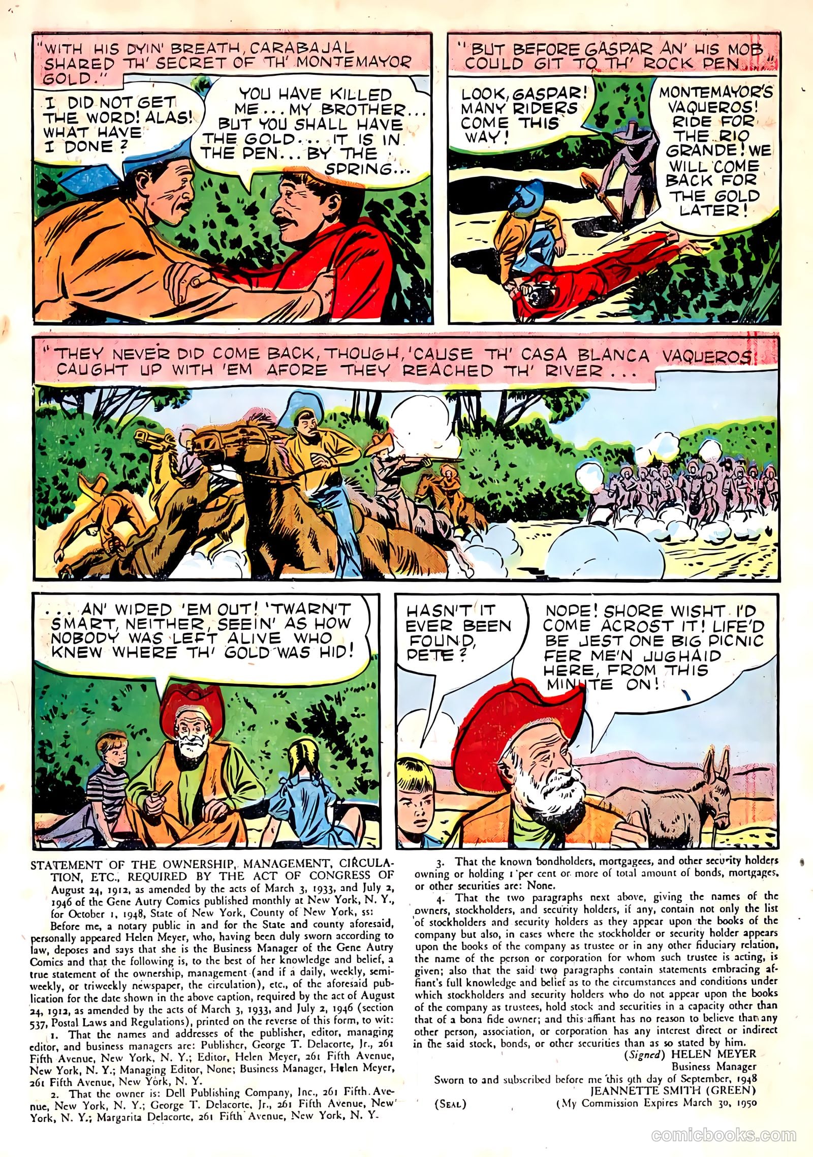 Gene Autry Comics #22 (1948) — page 34 of 36