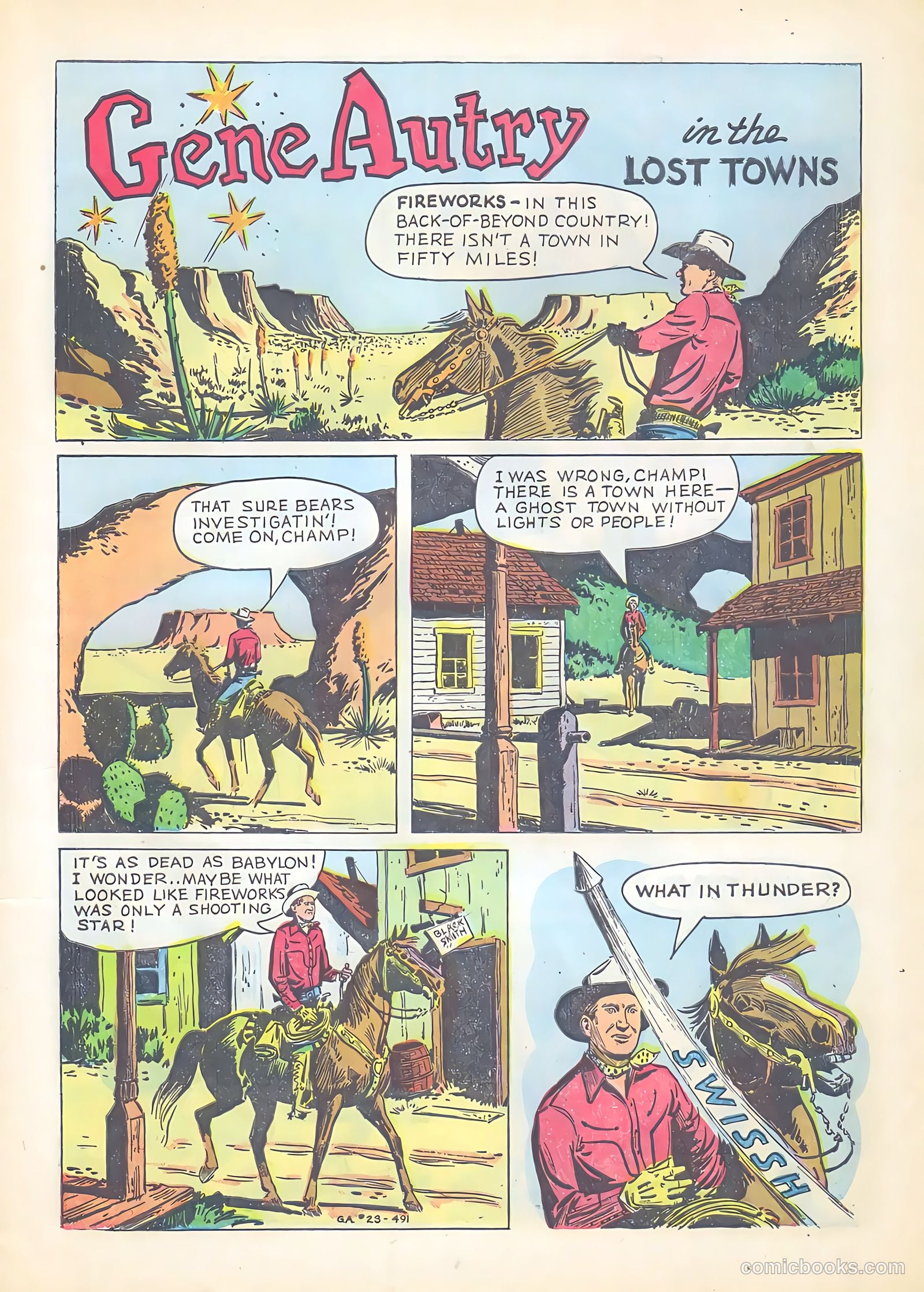 Gene Autry Comics #23 (1949) — page 3 of 36