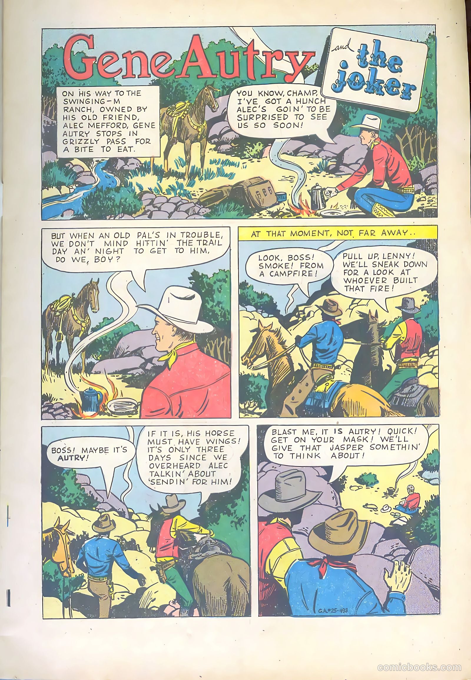 Gene Autry Comics #25 (1949) — page 3 of 36