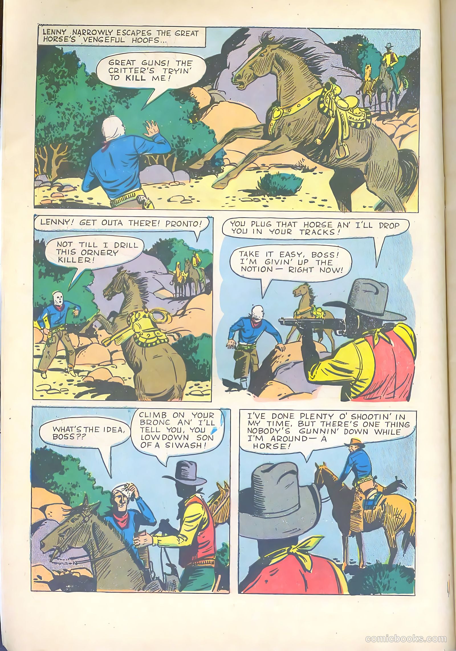 Gene Autry Comics #25 (1949) — page 6 of 36
