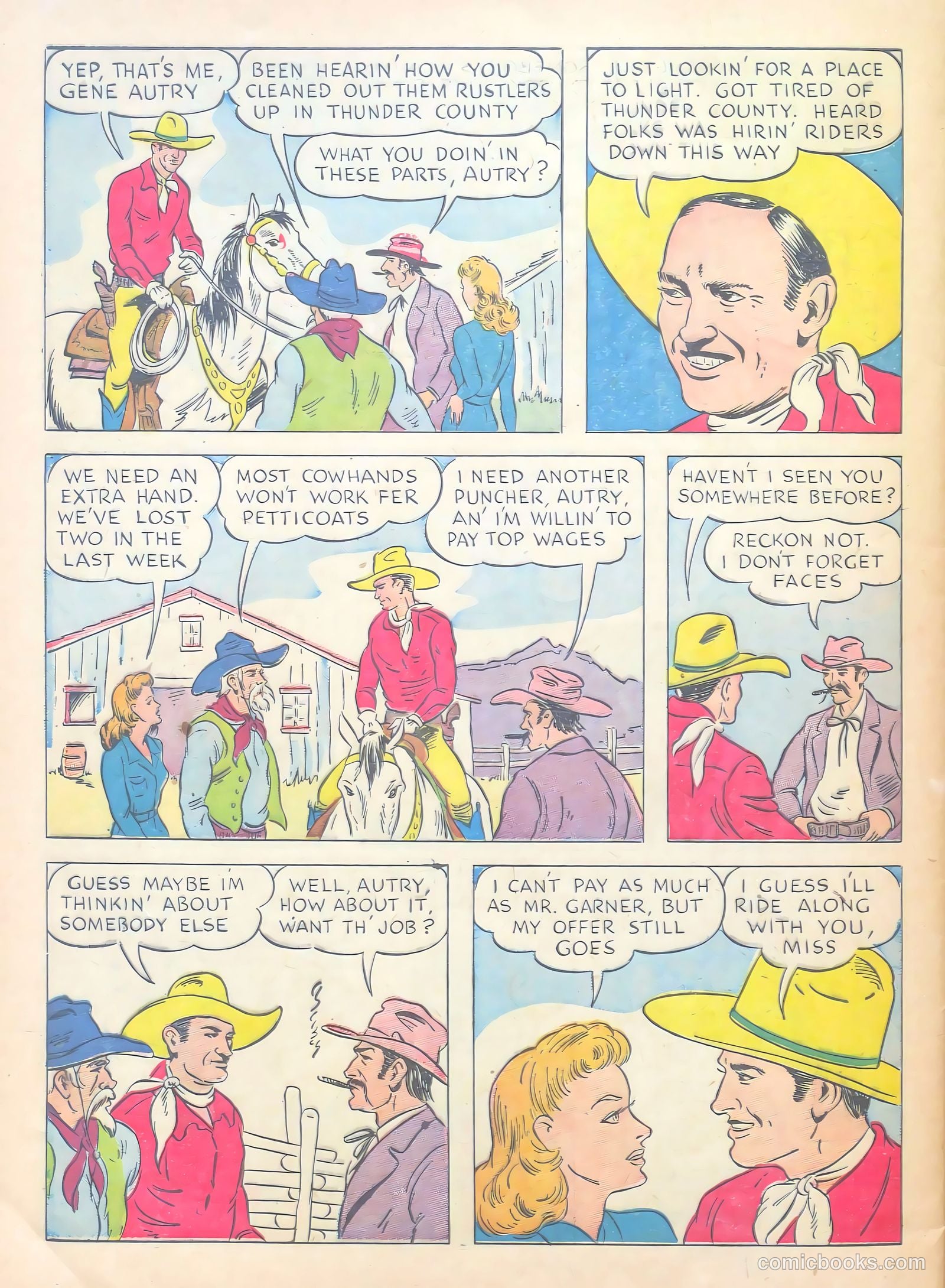 Gene Autry Comics #3 (1942) — page 52 of 68
