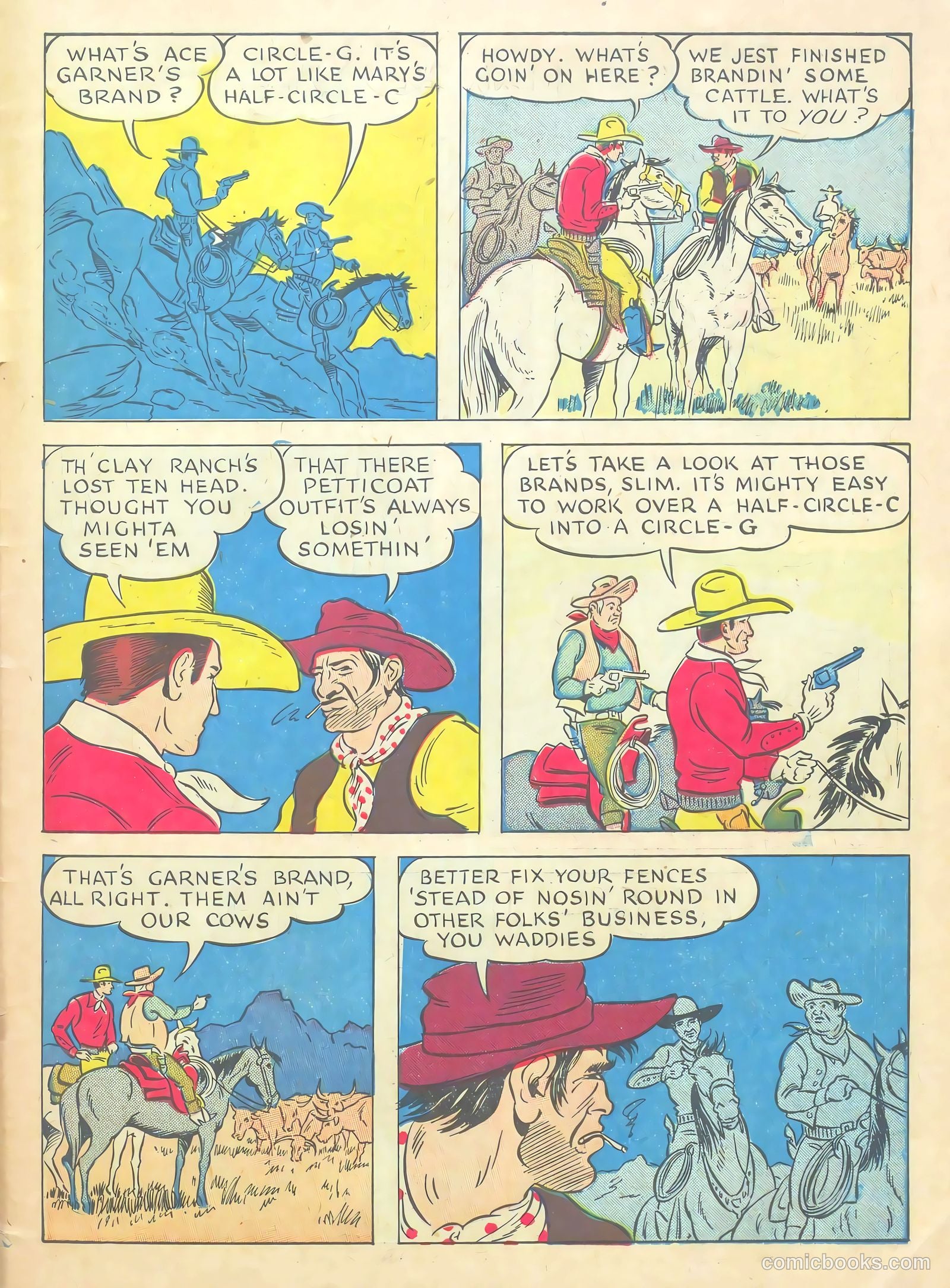 Gene Autry Comics #3 (1942) — page 59 of 68