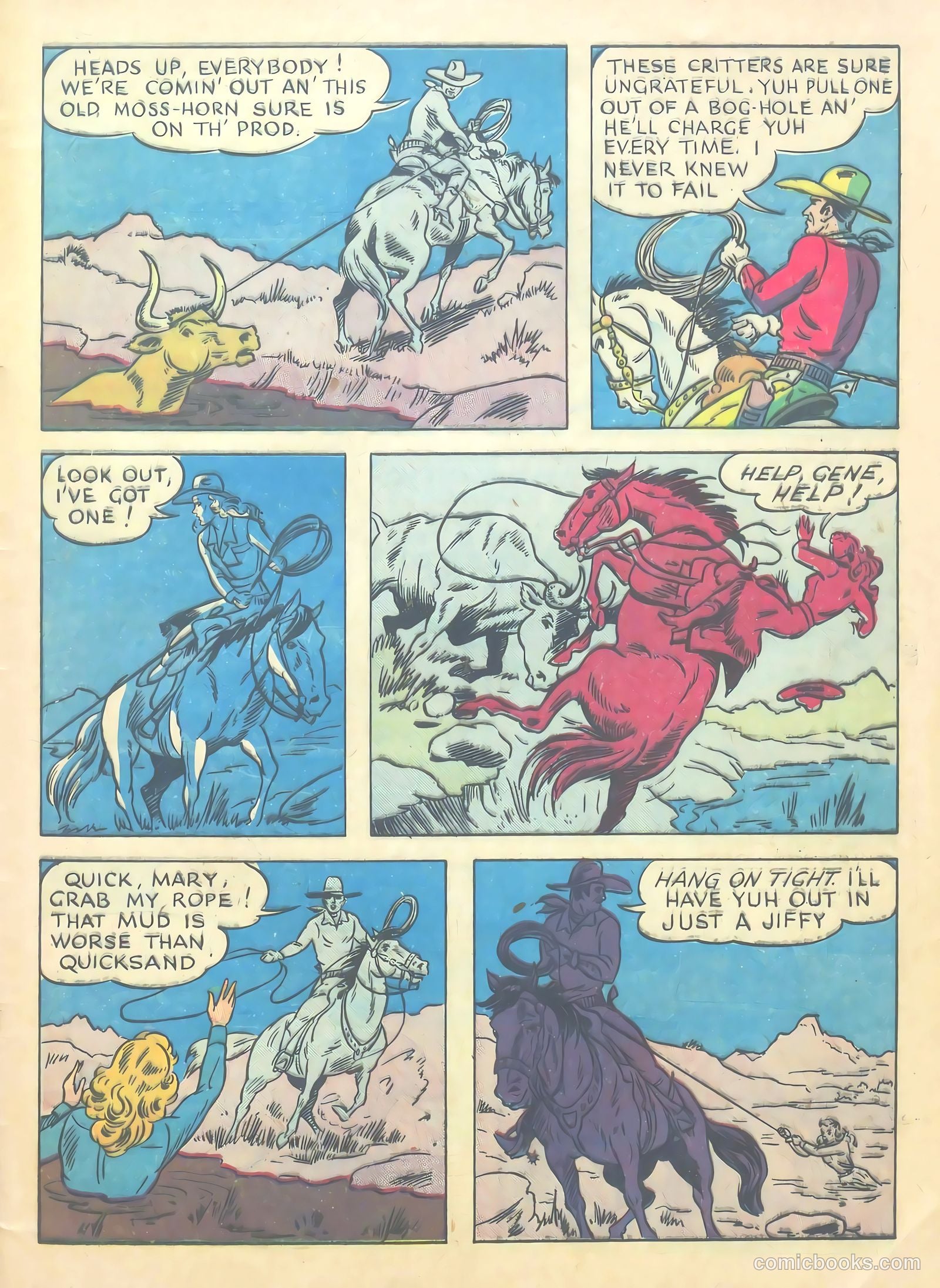 Gene Autry Comics #3 (1942) — page 63 of 68