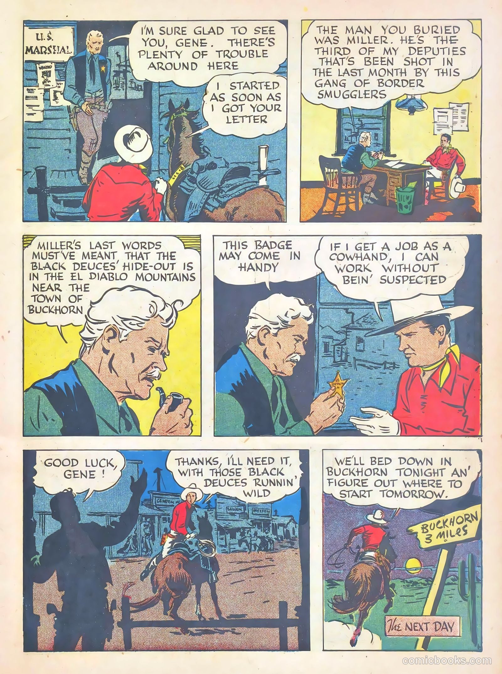 Gene Autry Comics #7 (1943) — page 5 of 68