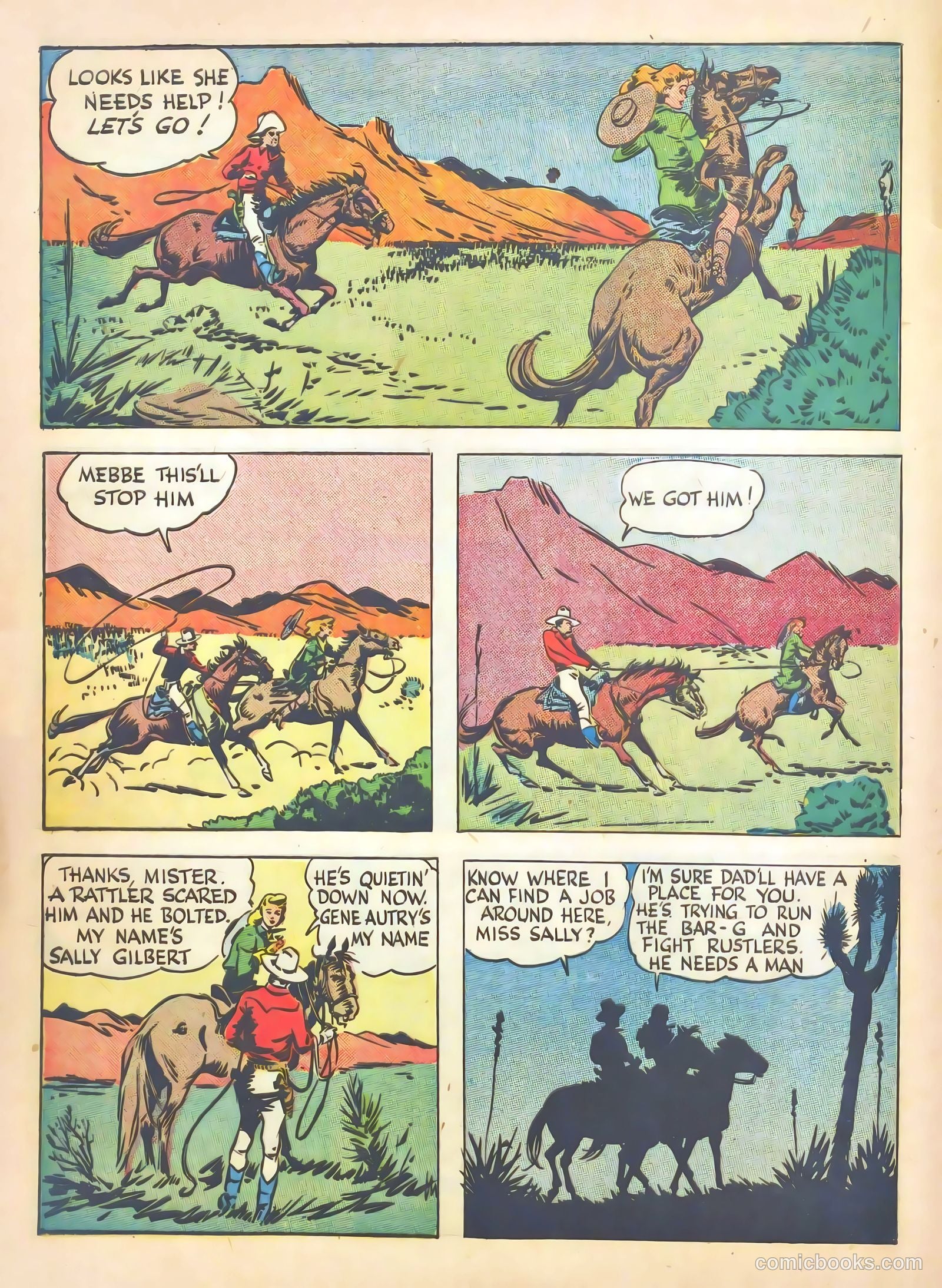 Gene Autry Comics #7 (1943) — page 6 of 68