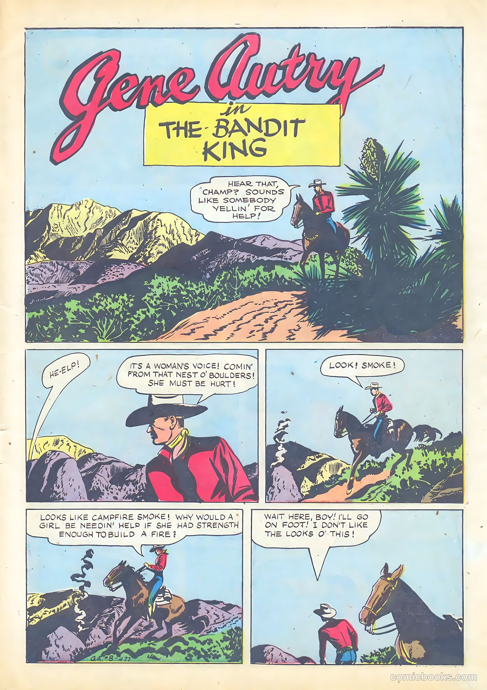 Gene Autry Comics #8 (1954) — page 3 of 52