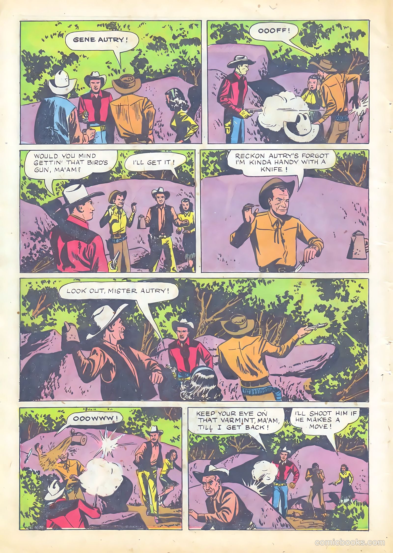 Gene Autry Comics #8 (1954) — page 6 of 52