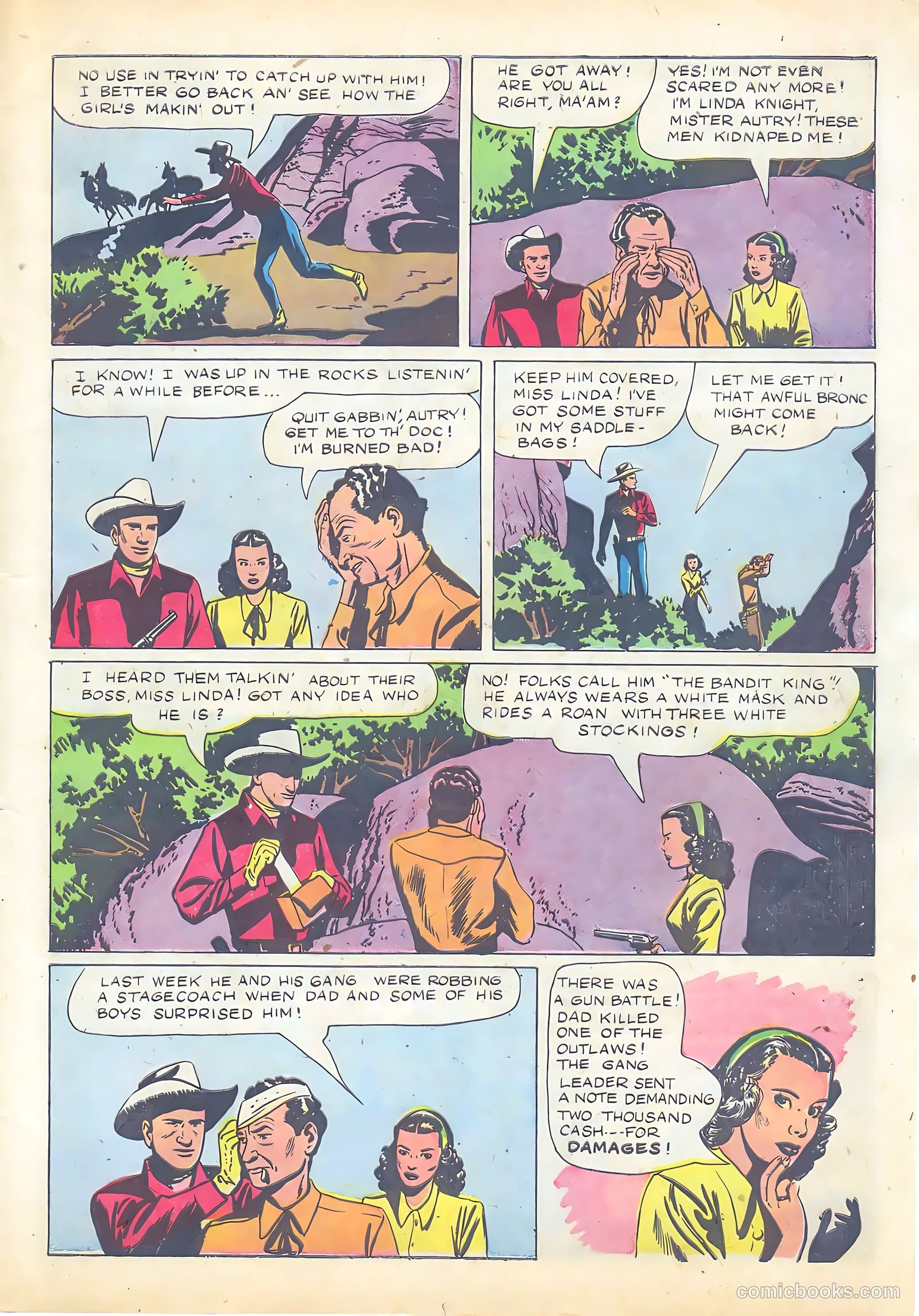 Gene Autry Comics #8 (1954) — page 7 of 52