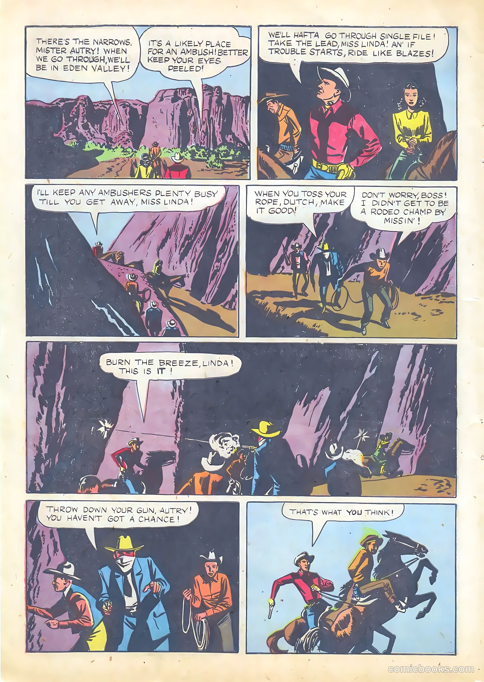 Gene Autry Comics #8 (1954) — page 10 of 52