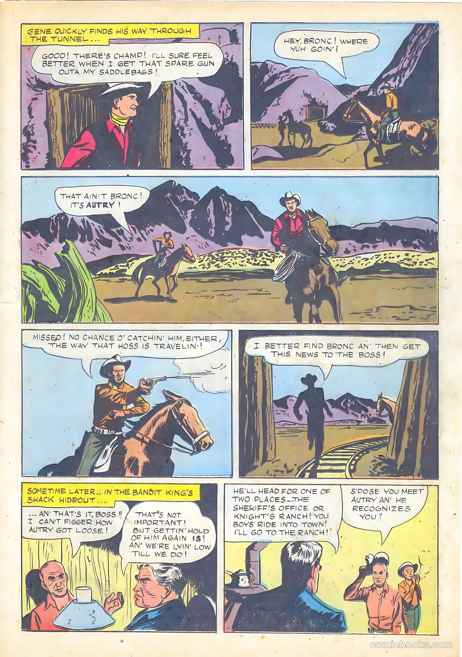 Gene Autry Comics #8 (1954) — page 17 of 52