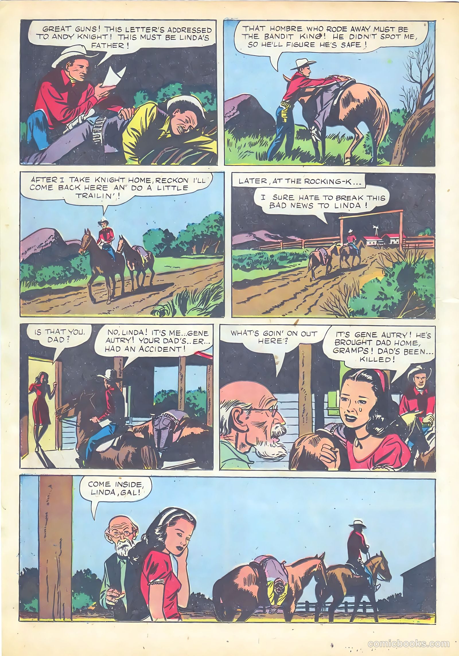 Gene Autry Comics #8 (1954) — page 22 of 52