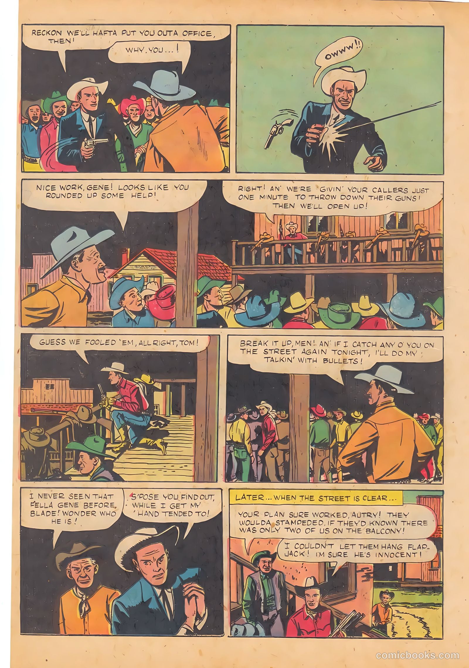 Gene Autry Comics #8 (1954) — page 36 of 52