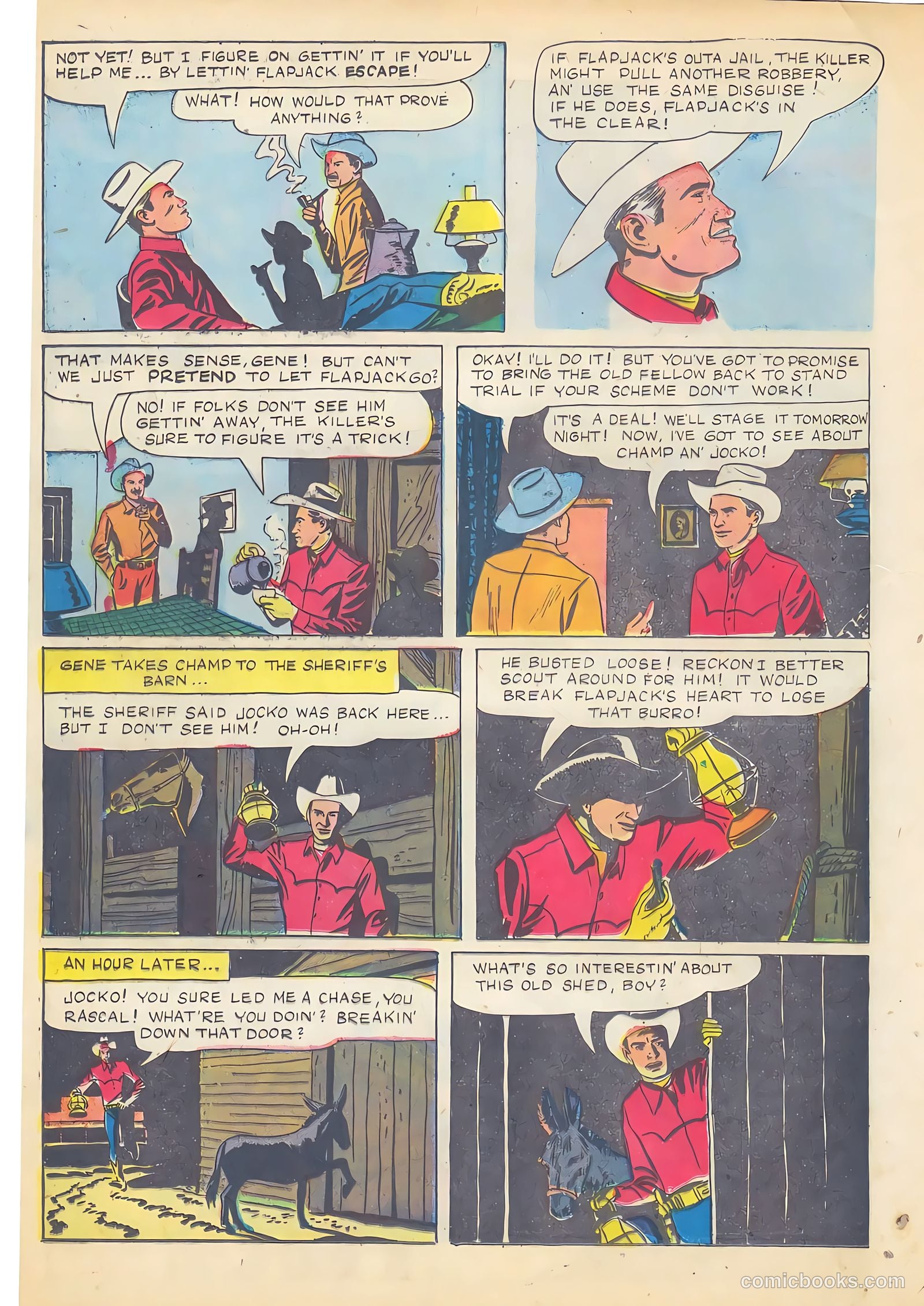 Gene Autry Comics #8 (1954) — page 38 of 52