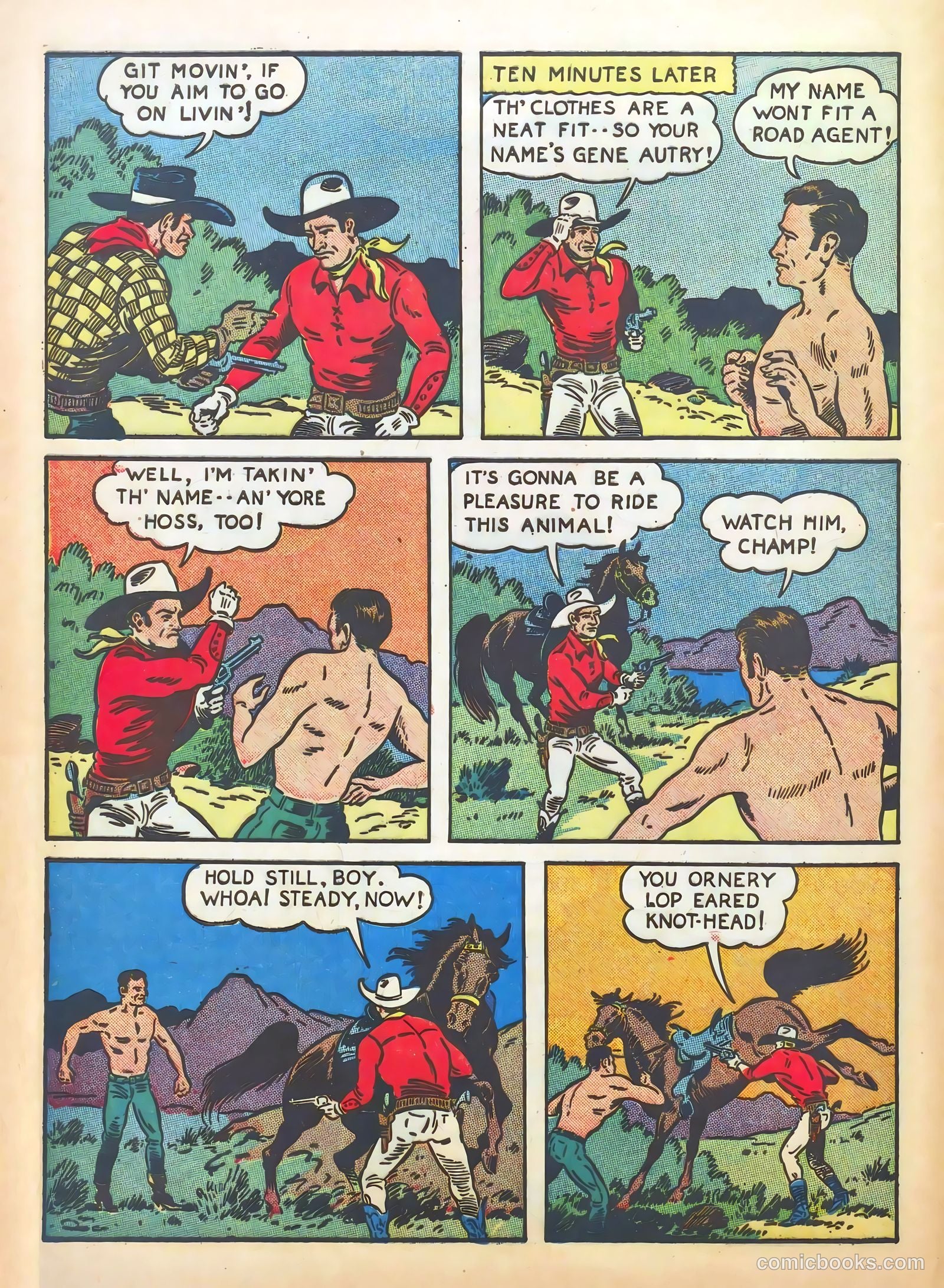 Gene Autry Comics #8 (1943) — page 6 of 68