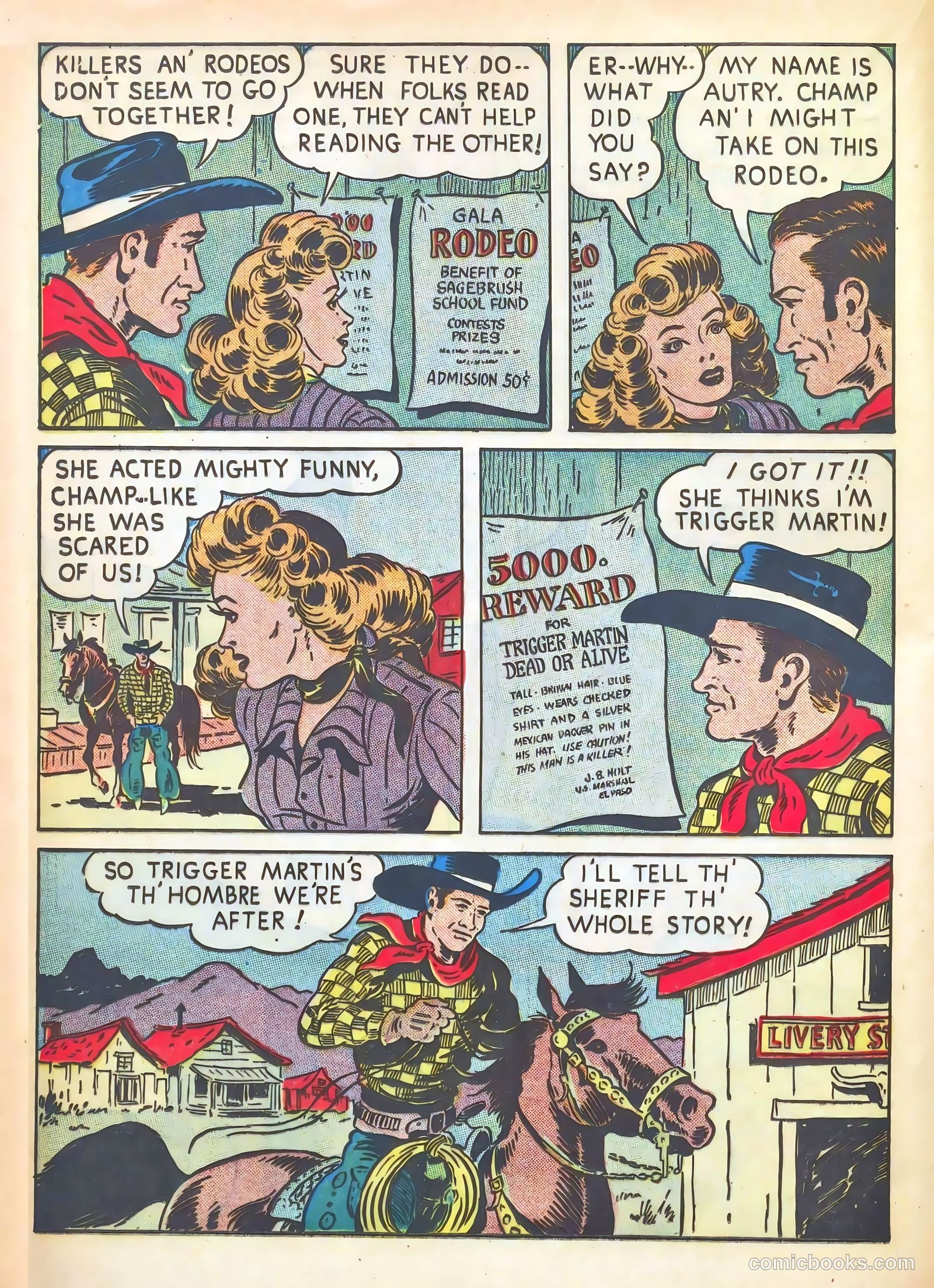 Gene Autry Comics #8 (1943) — page 22 of 68