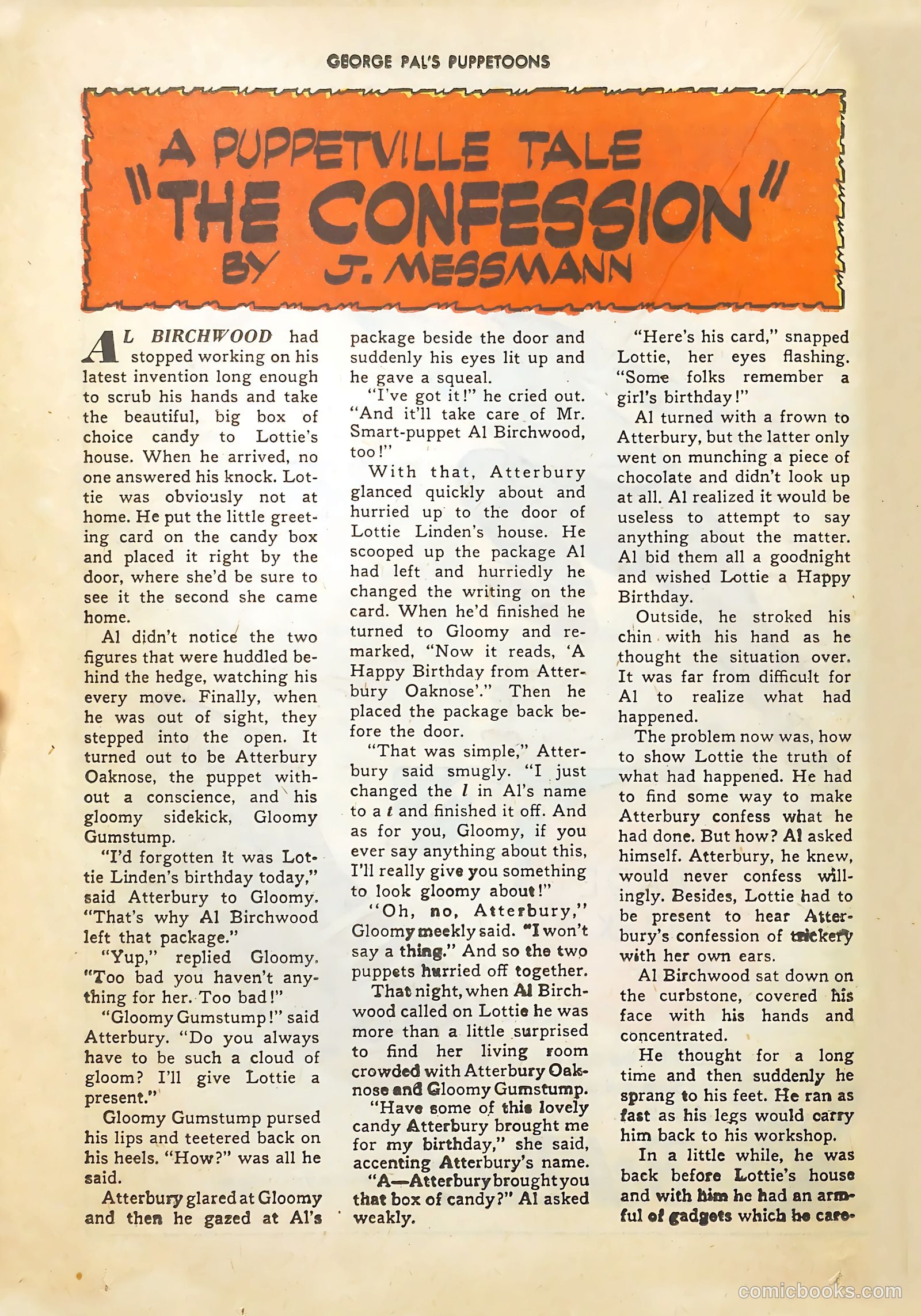 George Pal's Puppetoons #13 (1947) — page 32 of 52